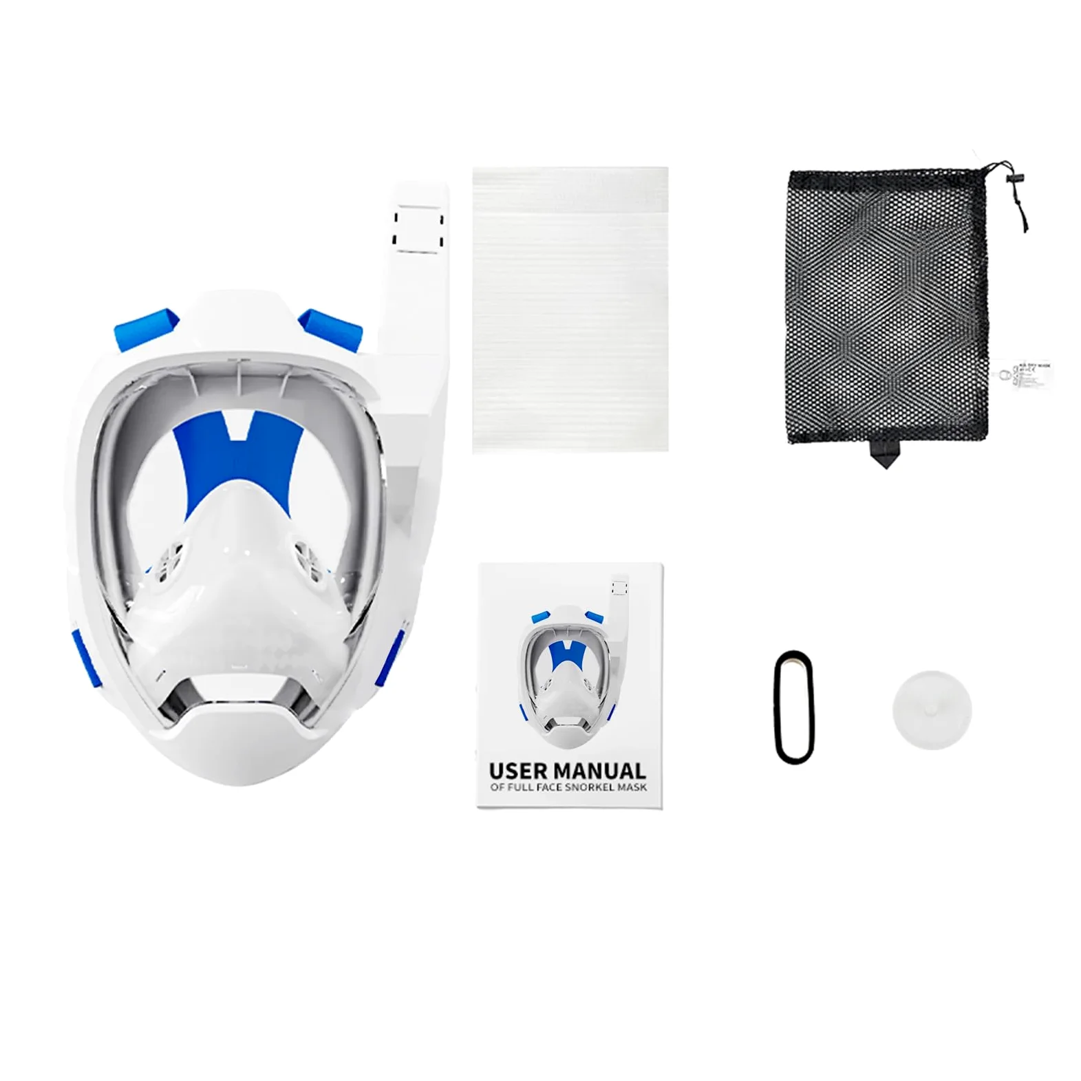 Bewinner Maschera da Snorkeling Integrale, Occhialino da Nuoto, vestibilità e Regolabile, per Adulti e bambini. Materiale per PC