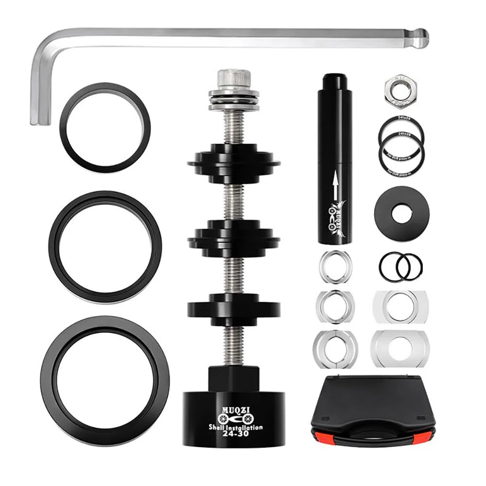 NEWFUN Kit Inferiore Bicicletta,Estrattore Movimento Centrale Bici, Kit per la Stampa del Cuscinetto della Bicicletta,Strumenti per Il Montaggio e Lo Smontaggio del Movimento Centrale BB86/30/92/PF30