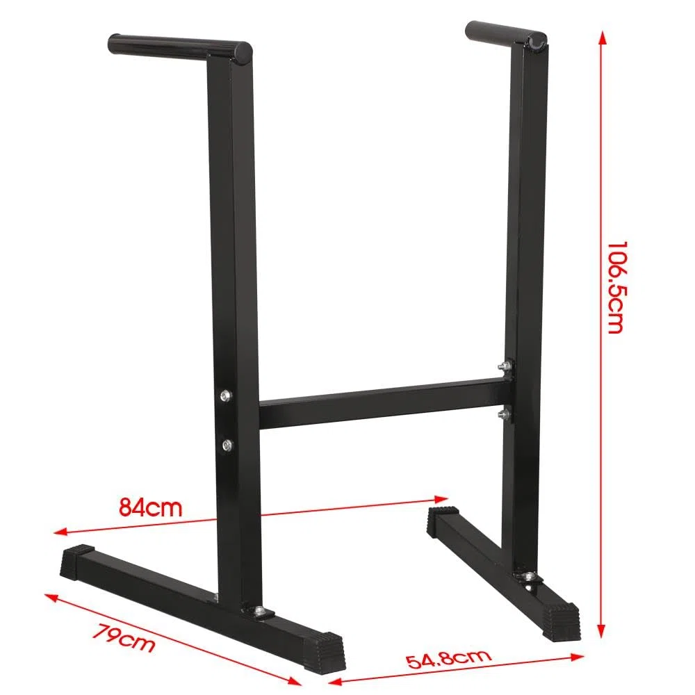 Yaheetech Dip Station per Allenamento Gym Home Dip Barre Parallele Fitness Casa o Palestra Stazione Fitness in Acciaio per Calisthenics/Stretching/Addominali Stazione di Trazione Muscolare Nero