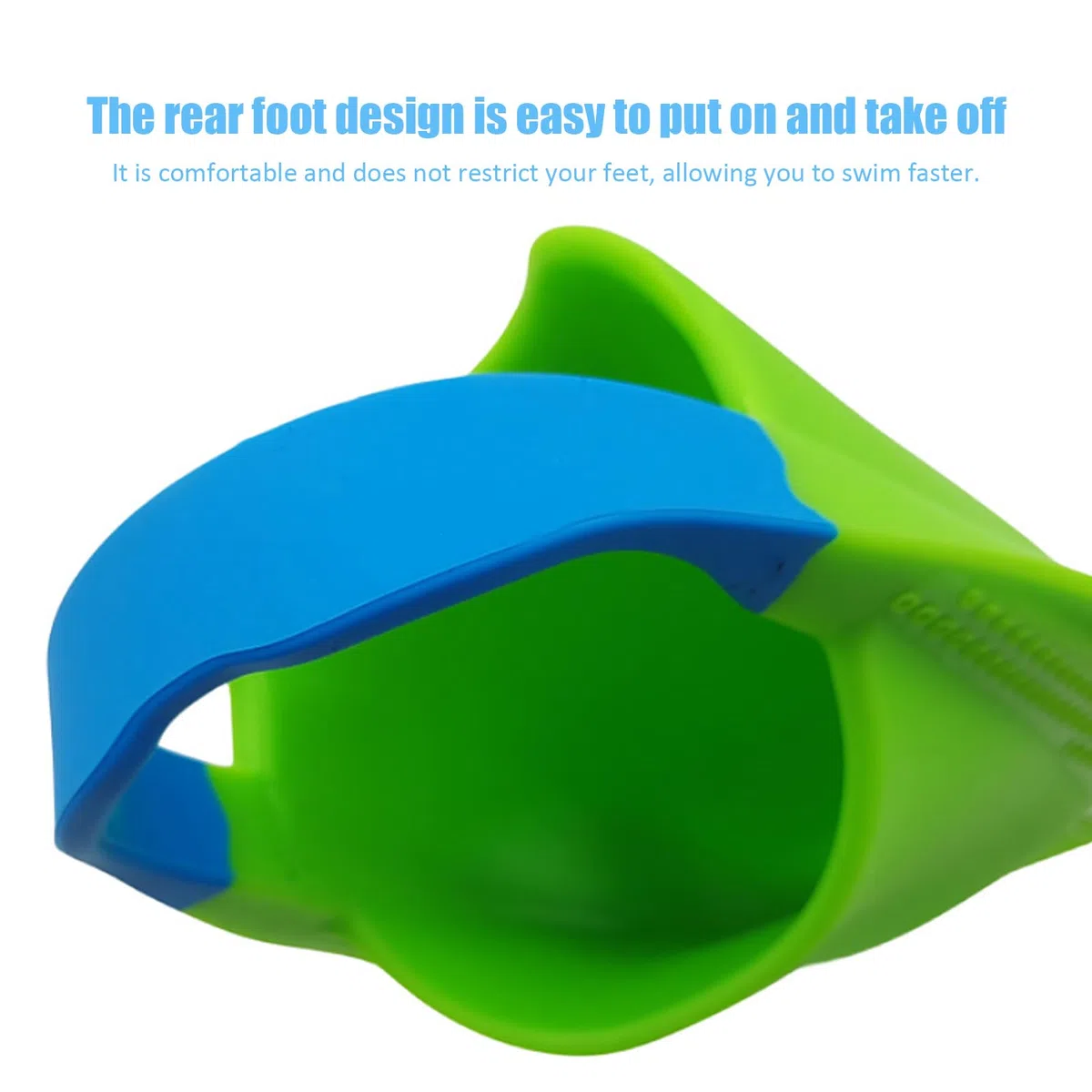 Pinne per nuoto, pinne in silicone con tacco aperto, pinne da nuoto in silicone, per uomini e donne, piscina, spiaggia, mare, immersioni, snorkeling, nuoto, allenamento