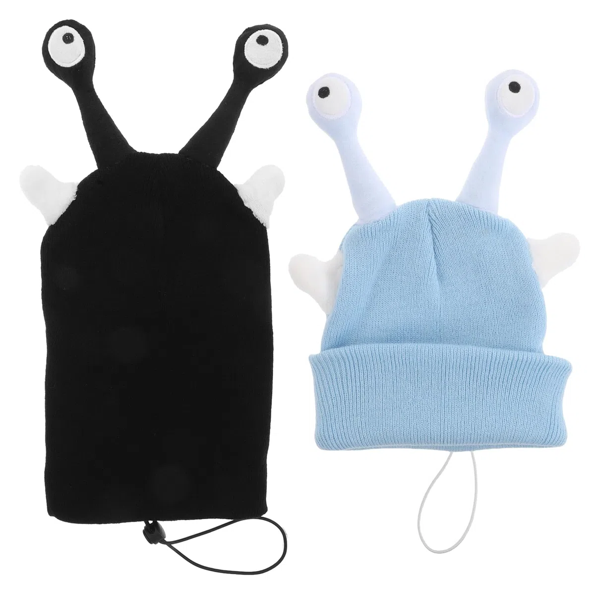 ORFOFE 2 Pezzi Copricasco per Sport Invernali in Maglia con Antenne, Copertura per Casco da Sci e Bici, Protezione Invernale Antivento e Compatibile, Accessorio Divertente per Piste da