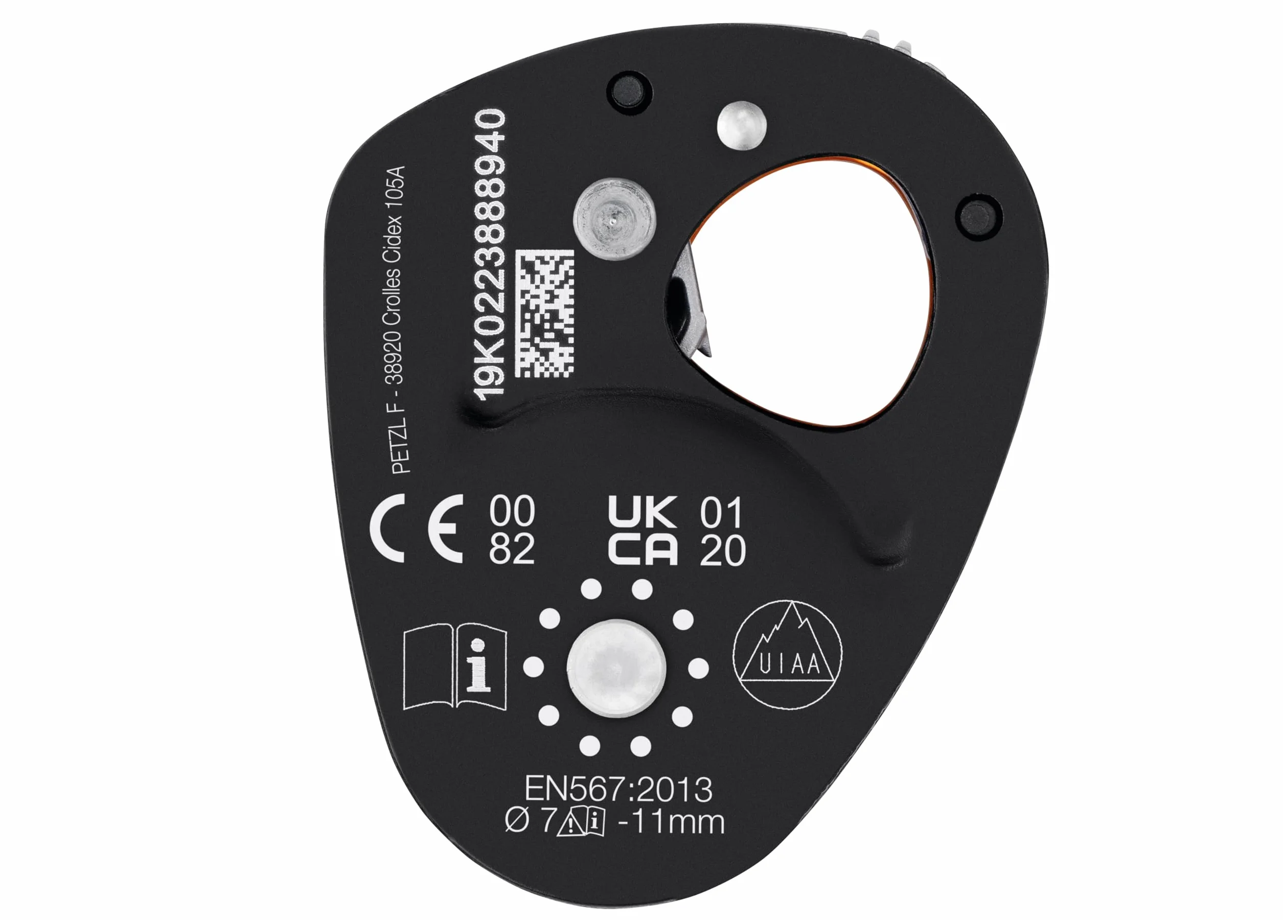 Petzl Micro Traxion Puleggia Lock
