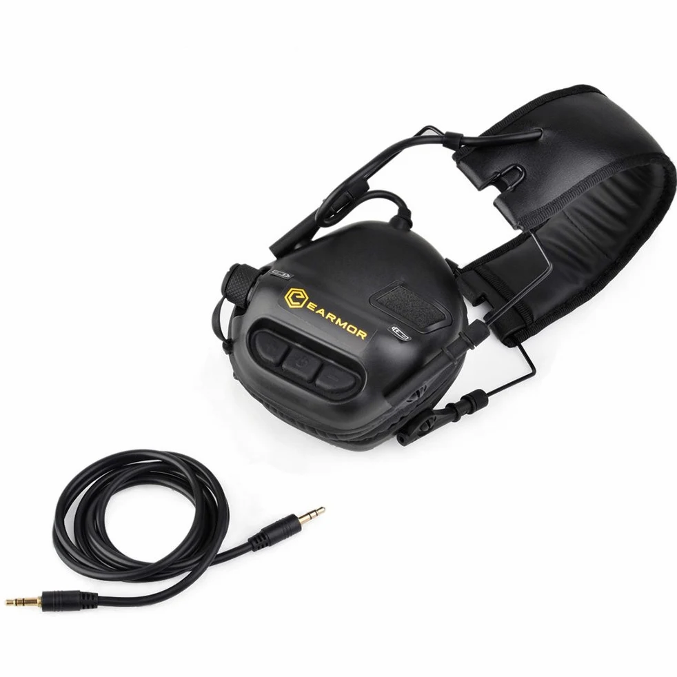 Electronic Hearing Protection Auricolare paraorecchie con ingresso AUX serie M31 sopprime Nocivo rumore Gunshot ampliando suoni di basso livello
