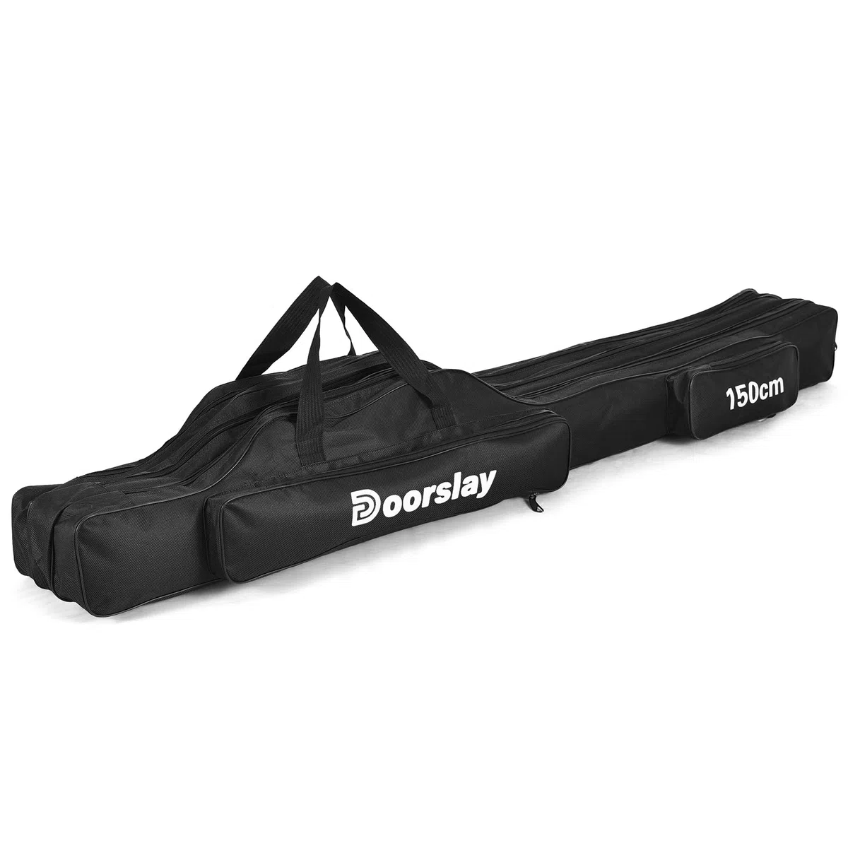 Borsa per Canna da Pesca a 3 Strati Borsa per Asta Pieghevole Portatile Custodia per Custodia per Mulinello da Pesca