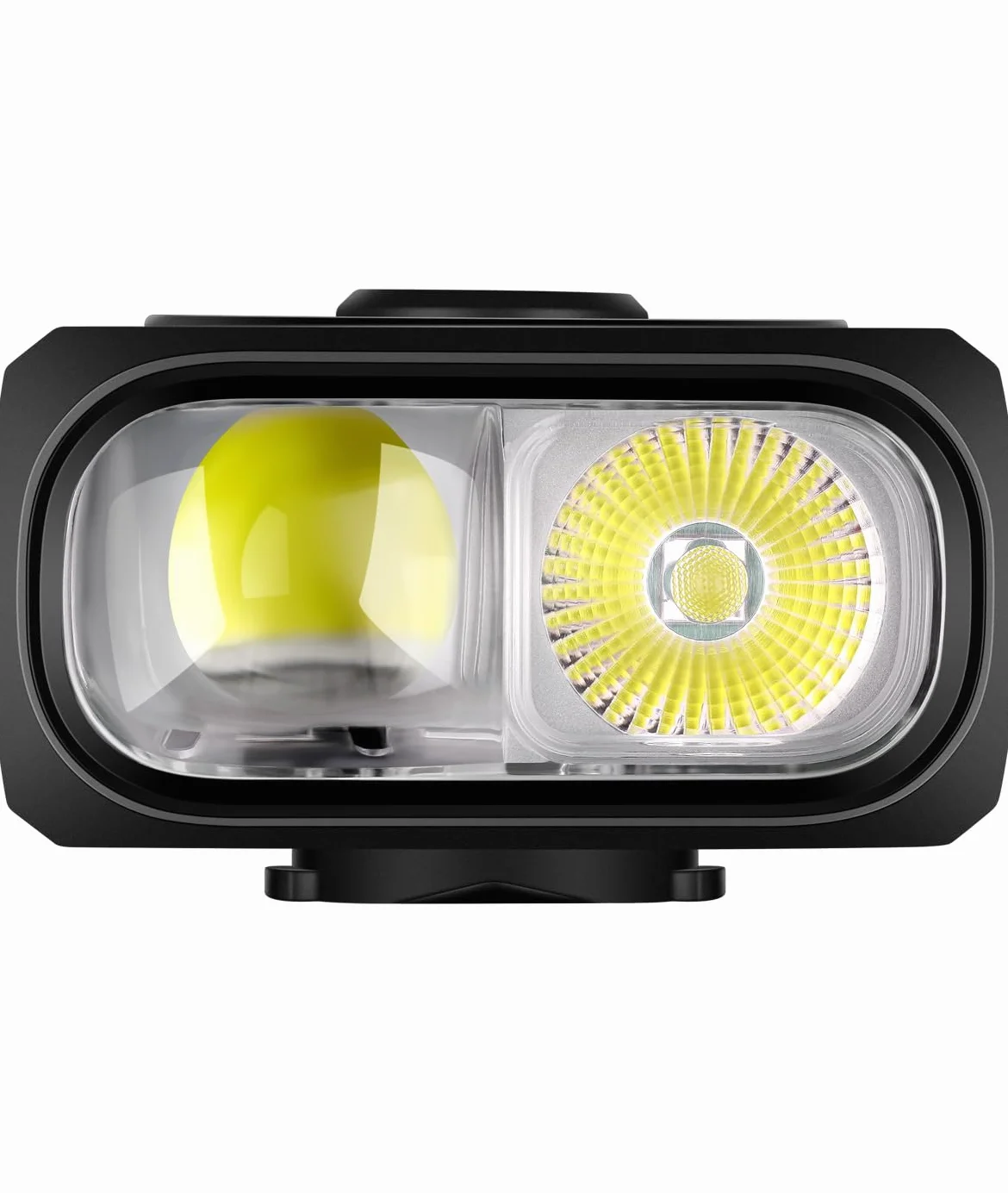 Magicshine HORI 1300 – Faretto Anteriore per Bicicletta 1300 Lumen, Doppio Fascio LED, Batteria 3200 mAh, Ricarica USB-C, IPX6, Compatibile Garmin/GoPro, Telecomando Wireless
