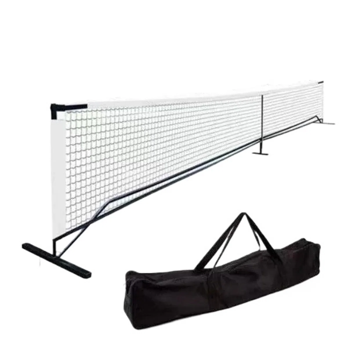 Rete da pickleball Sistema di rete portatile for pickleball, supporto in metallo for badminton, da tennis 6,7 ​​m