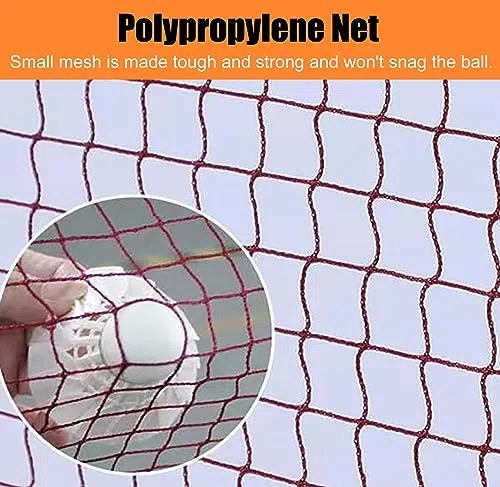 Generico Supporto Portatile per Rete da Badminton e Tennis - Telaio da Allenamento da 20 Piedi per pallavolo, Pickleball e Tennis, Include Borsa per Il Trasporto - Regolabile e Resistente per Sport a