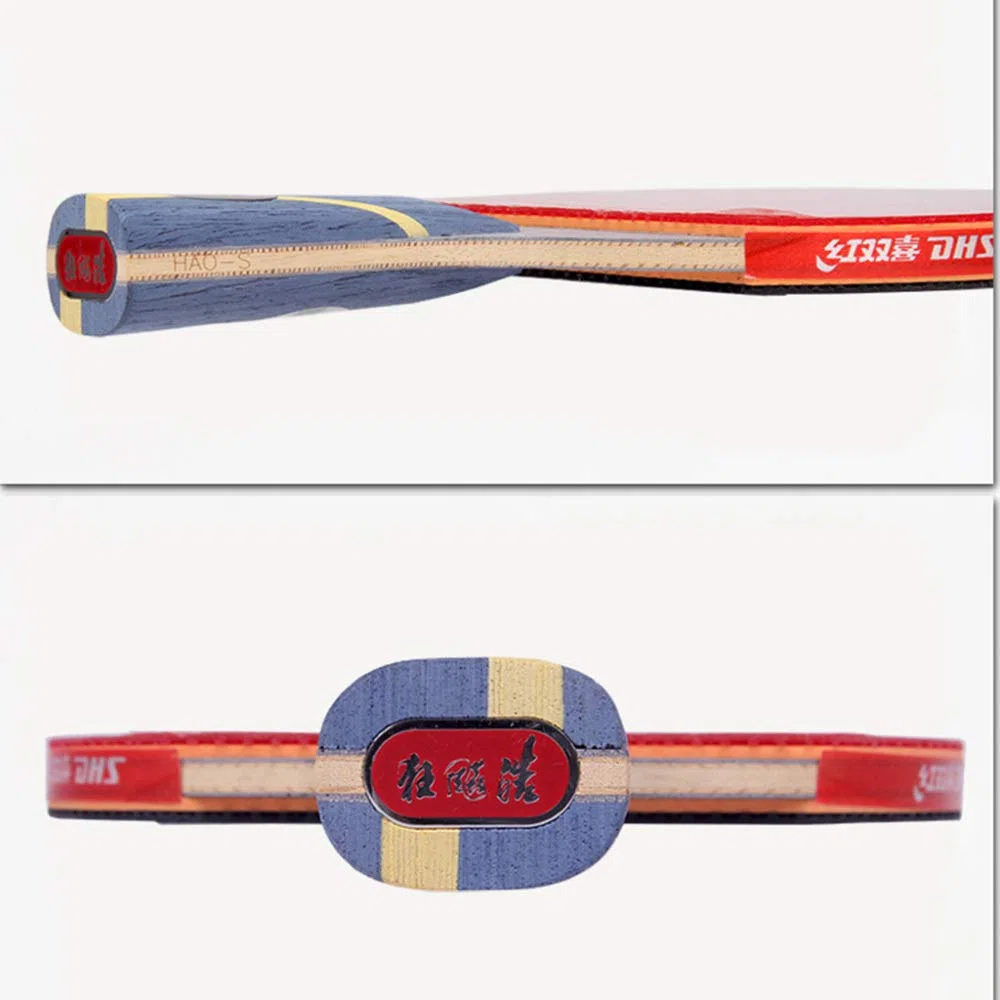 Racchetta da Ping-Pong, Mazza da Ping Pong Professionale, Racchetta Competizione con Custodia/Marrone/Manico Lungo(Blue,Short Handle)