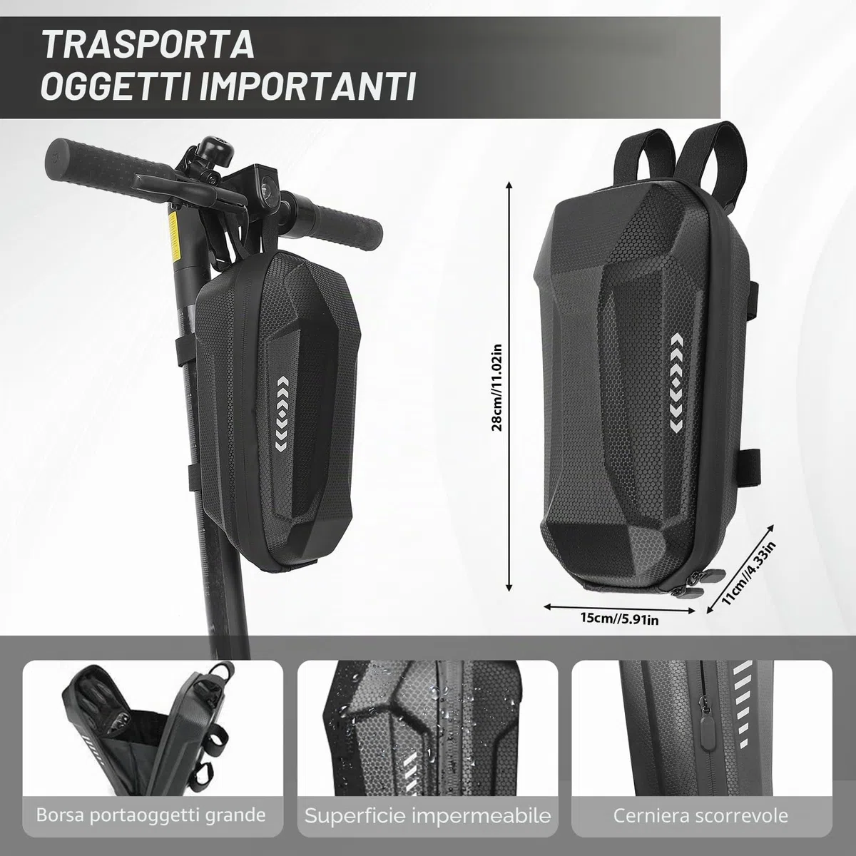 Lucchetto Monopattino Elettrico, Lucchetto Bici con 3 Chiave, Catena Bicicletta Antifurt, Accessori Monopattino Elettrico per Scooter, Bicicletta, Quad, Moto