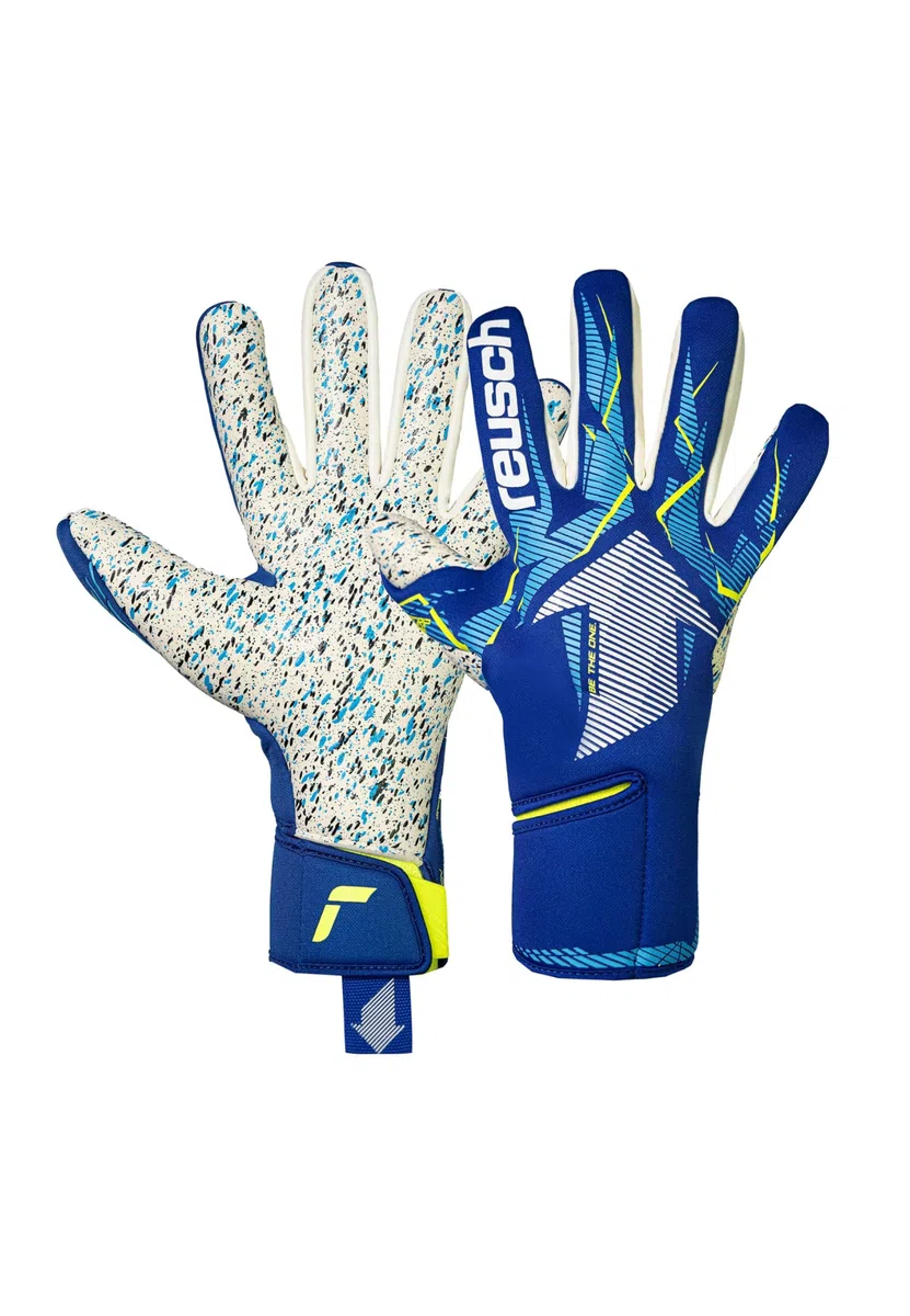 Reusch Guanti da portiere professionali da uomo, adulti, presa forte, schiuma adesiva professionale da 4 mm, vestibilità precisa e stabilità, per allenamento e gioco, erba artificiale e erba naturale