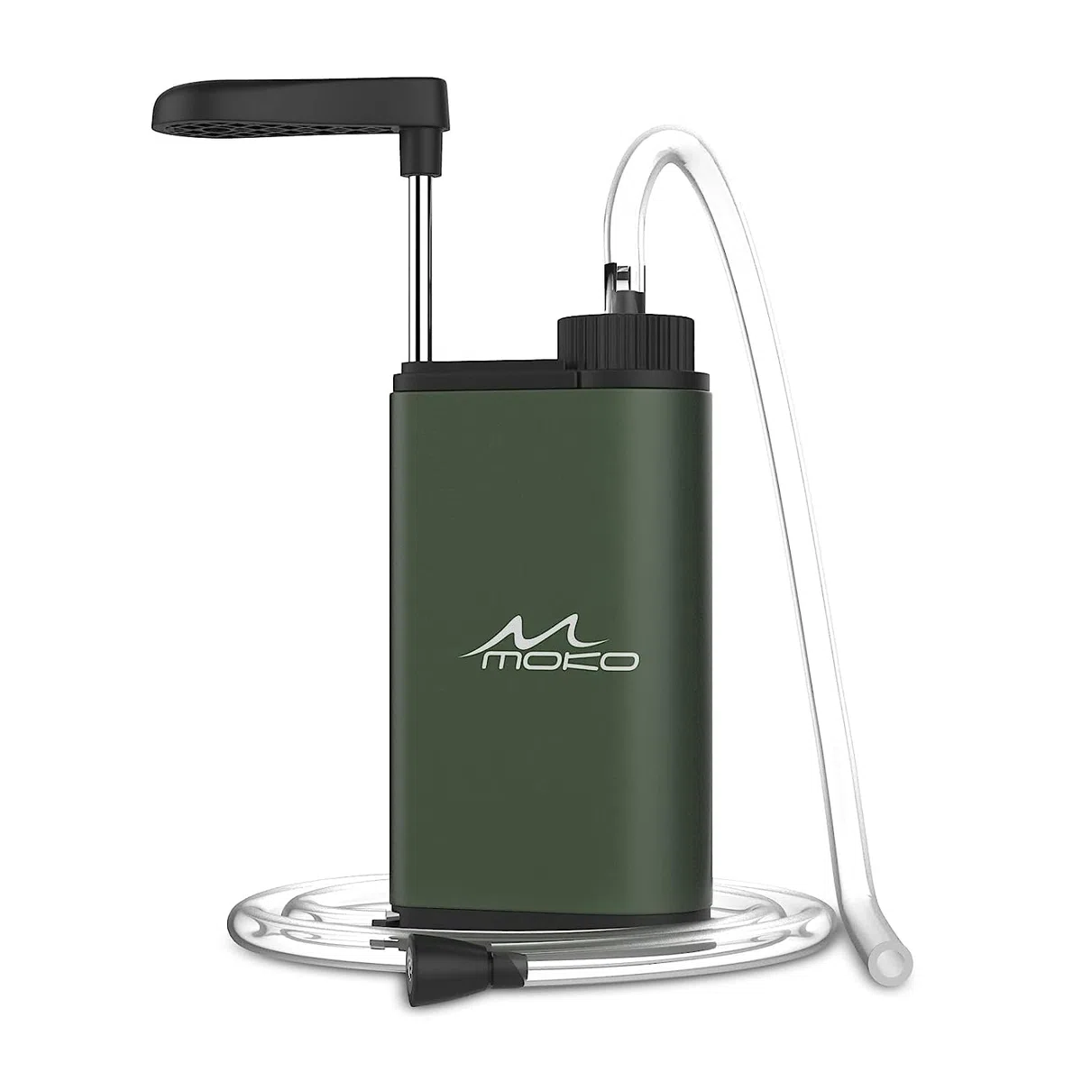 MoKo Filtro dell'acqua portatile per campeggio, escursionismo, depuratore d'acqua di emergenza di sopravvivenza, con carbonio interno e assemblaggio ultra filtro