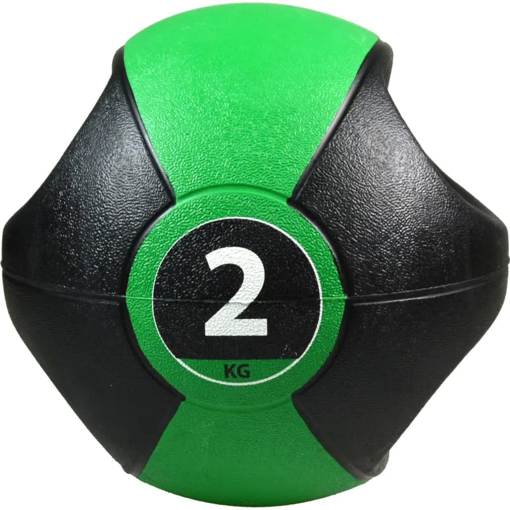 Pure2Improvate - Palla Medica, 2 kg, Colore: Verde/Nero