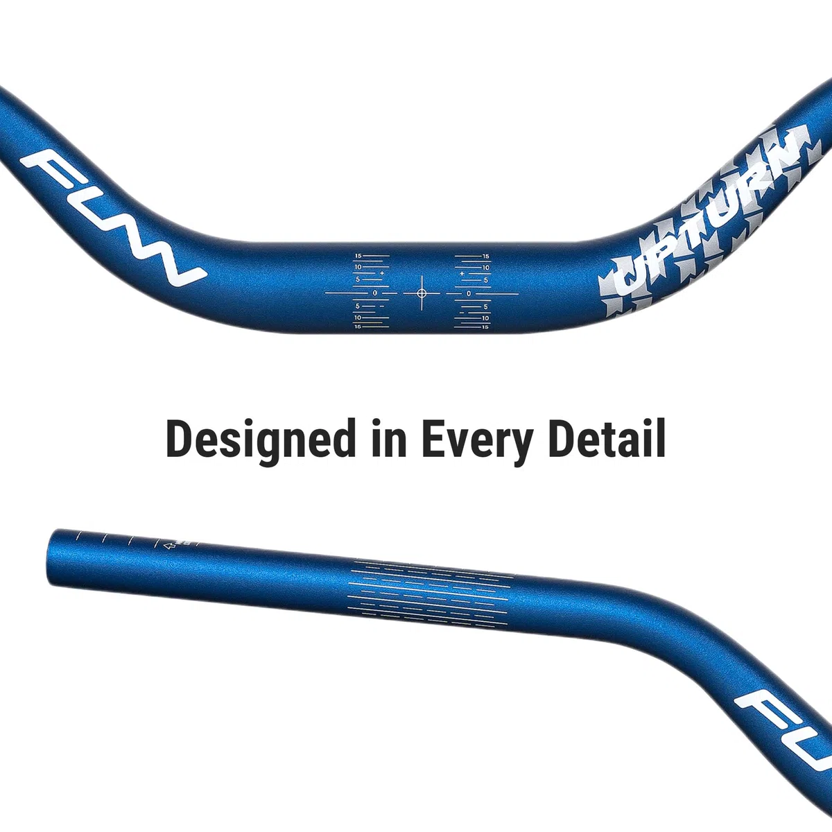 Funn Upturn Manubrio da Mountain Bike ad Alta Alzata con Morsetto da 31.8mm e Larghezza 785mm, Manubrio Rialzato in Lega Durevole e Leggero per MTB e BMX, Alzata di 40mm Manubri MTB (Nero)