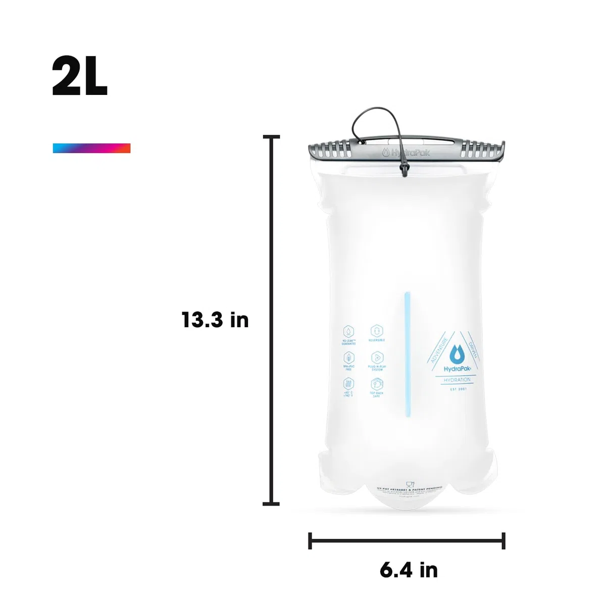 HydraPak Serbatoio d'Acqua Reversibile e performante Shape-Shift