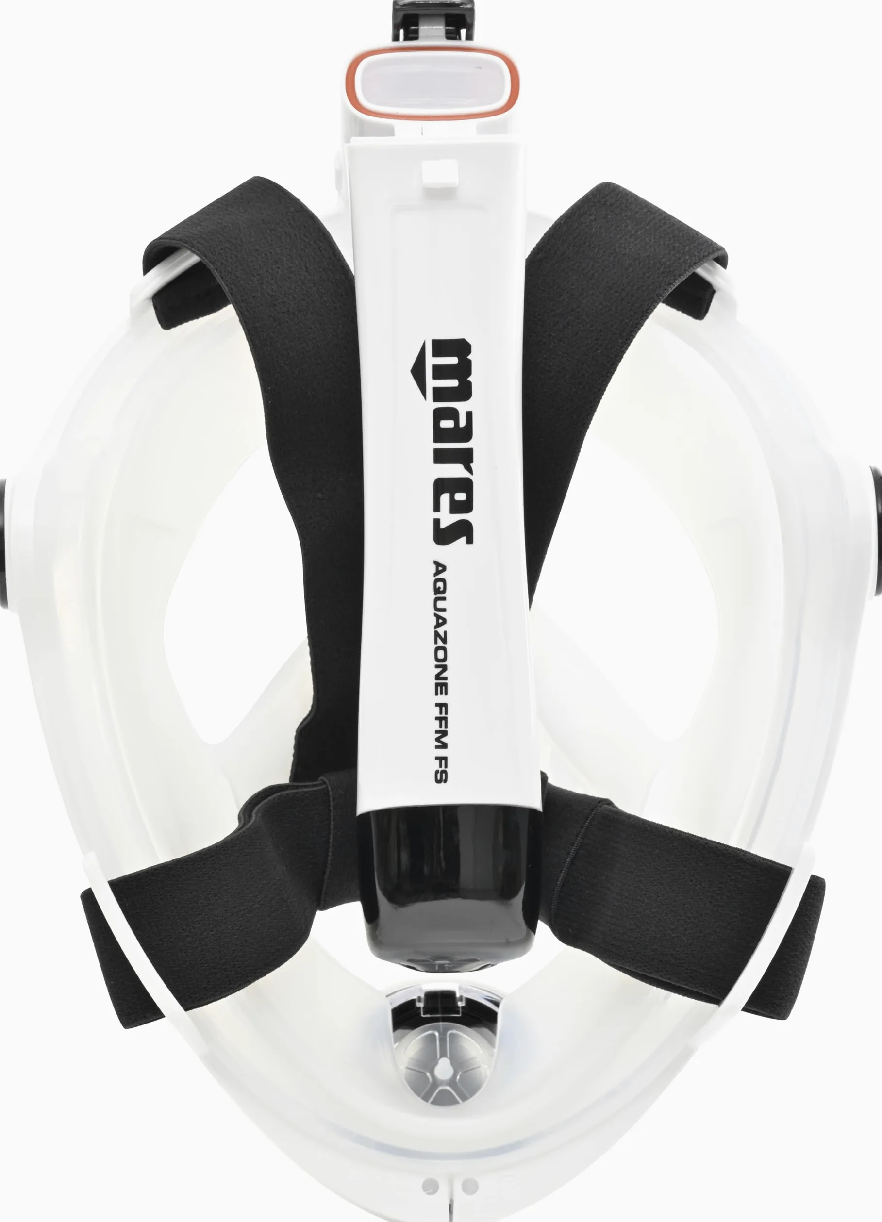 Mares Aquazone Full Face Mask - Maschera Integrale Snorkeling Adulto, Facciale in Silicone, Boccaglio Pieghevole, 3 Taglie