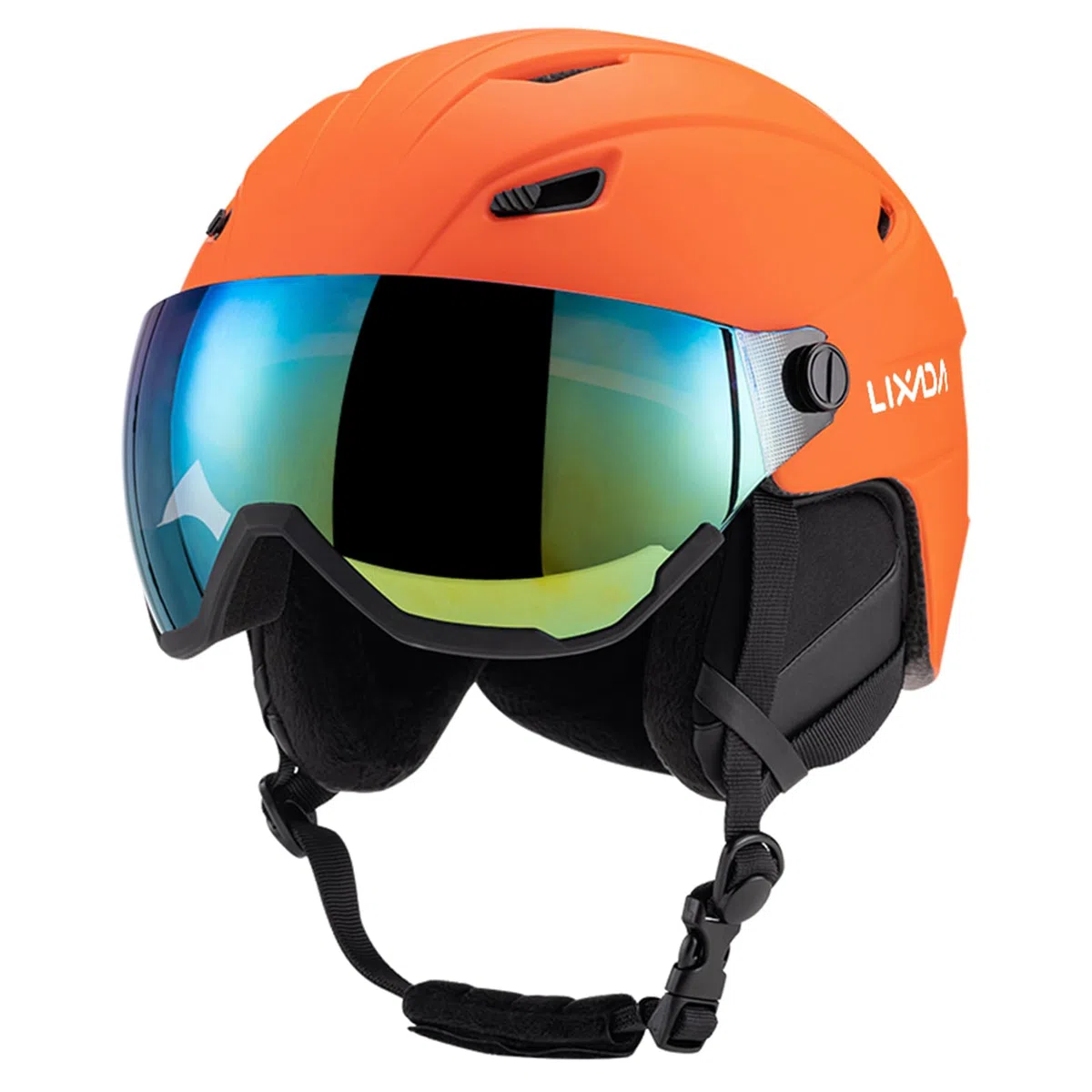 Lixada Casco da sci con occhiali, casco da snowboard per uomo e donna