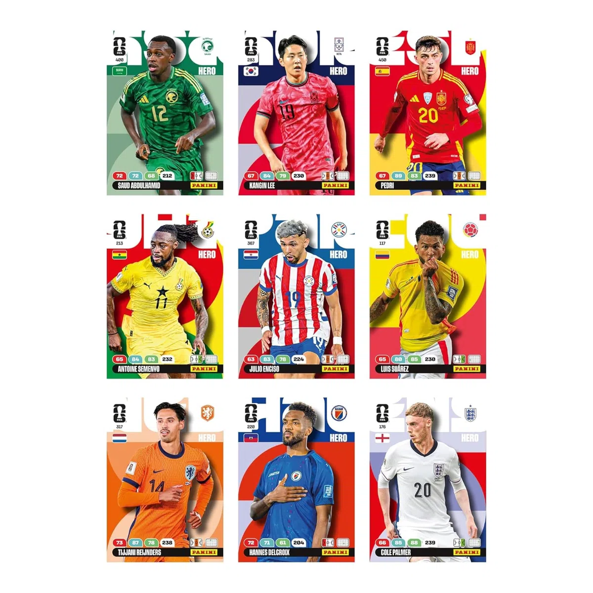 Panini Adrenalyn XL FIFA World Cup 2026 - Confezione da 10 carte da collezione ufficiali da calcio - Fat Box