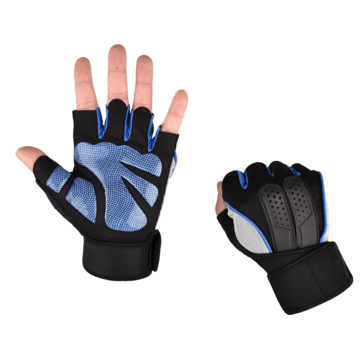 1 paio di guanti da allenamento Guanti antiscivolo Guanti per sollevamento pesi amento Guanti antiscivolo Guanti per sollevamento pesi Guanti corti per manubri sportivi per sollevamento pesi