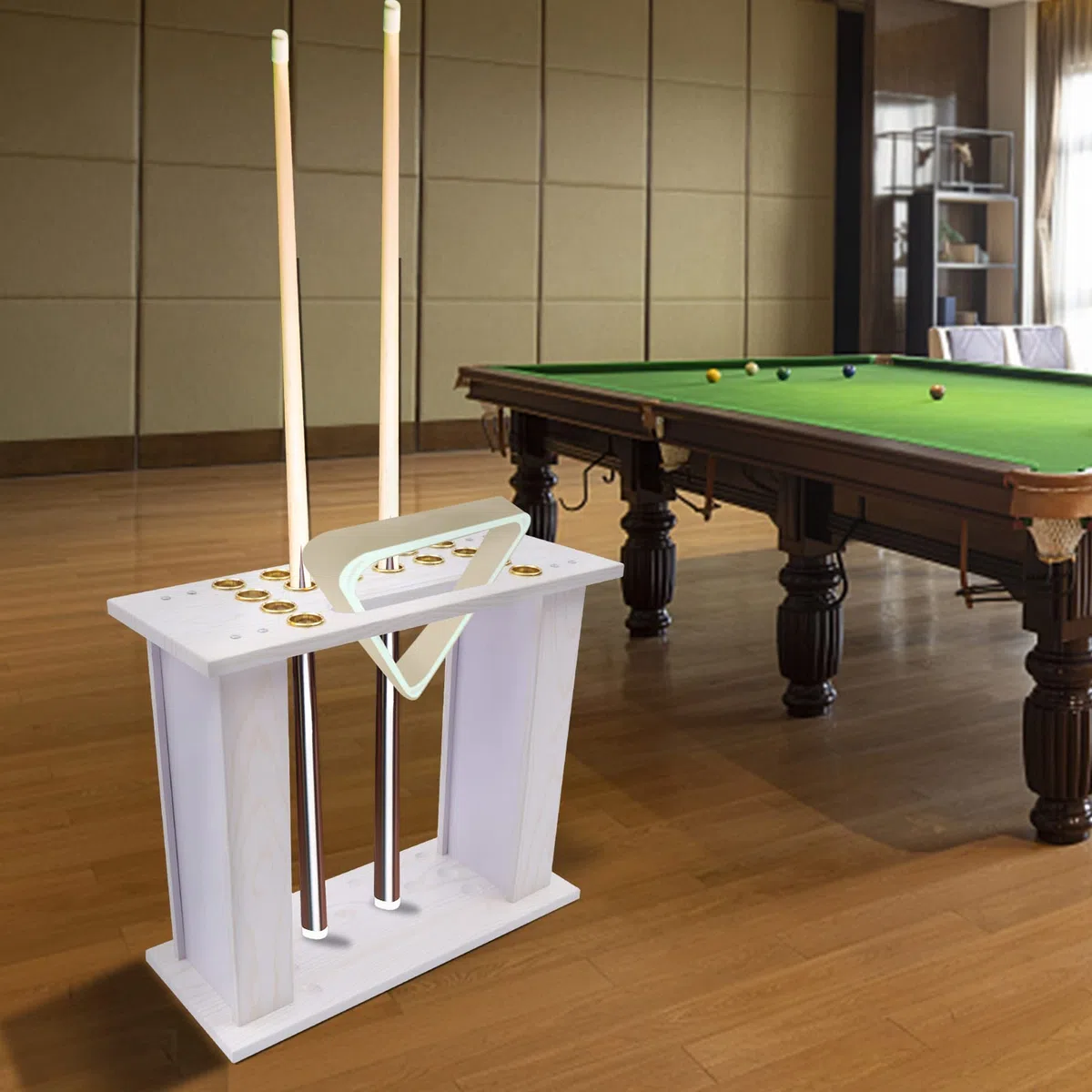 Steca da biliardo Rack in legno, può contenere 16 stecche da biliardo e accessori da biliardo, stecca da biliardo, stecca da biliardo, stecca da biliardo, stecca da biliardo, supporto da tavolo