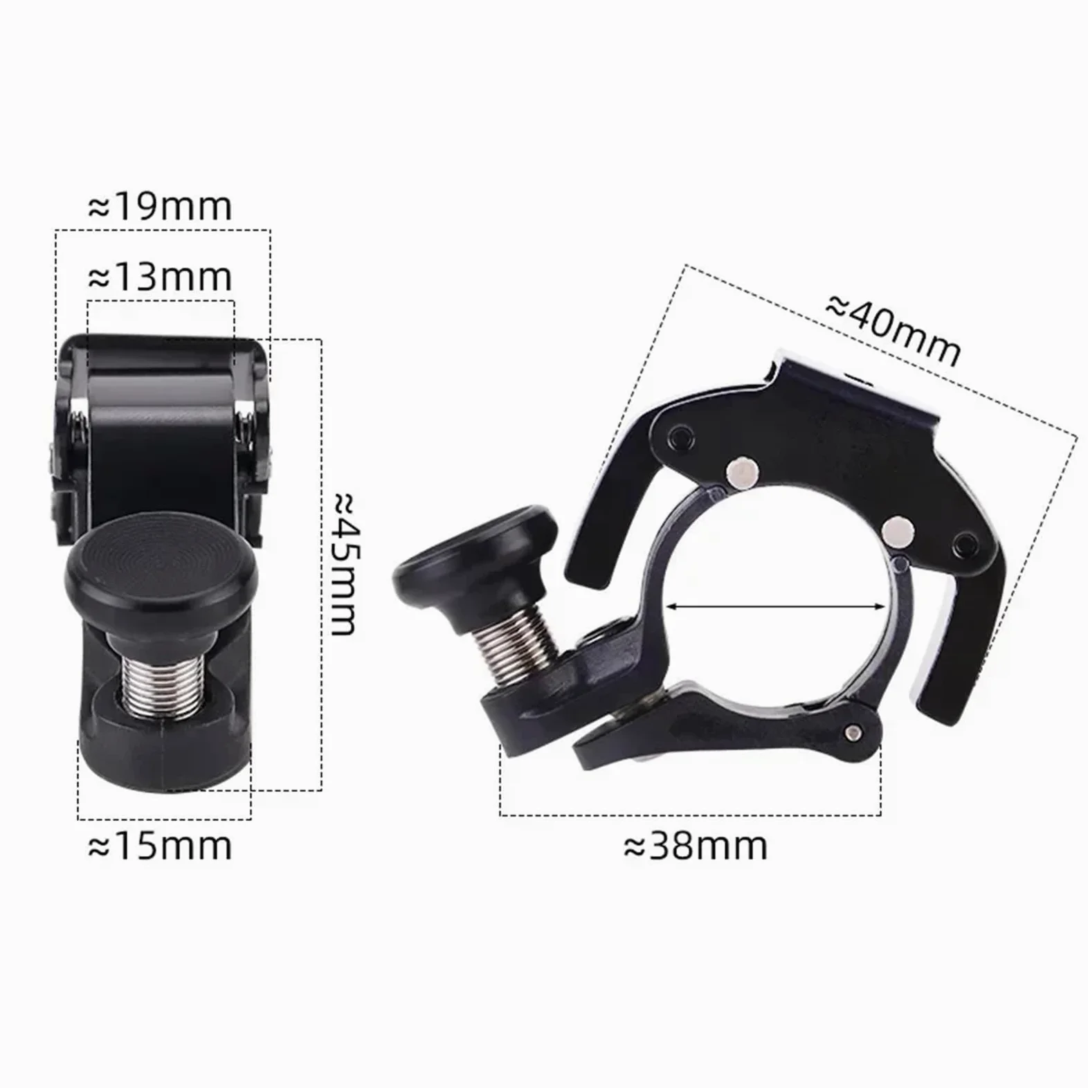 Campanello per bicicletta 8 pezzi in acciaio inox anello per bicicletta MTB Ciclismo Horn Bike Bell Manubrio Sound Horn per la sicurezza della bicicletta Accessori per bici elettriche