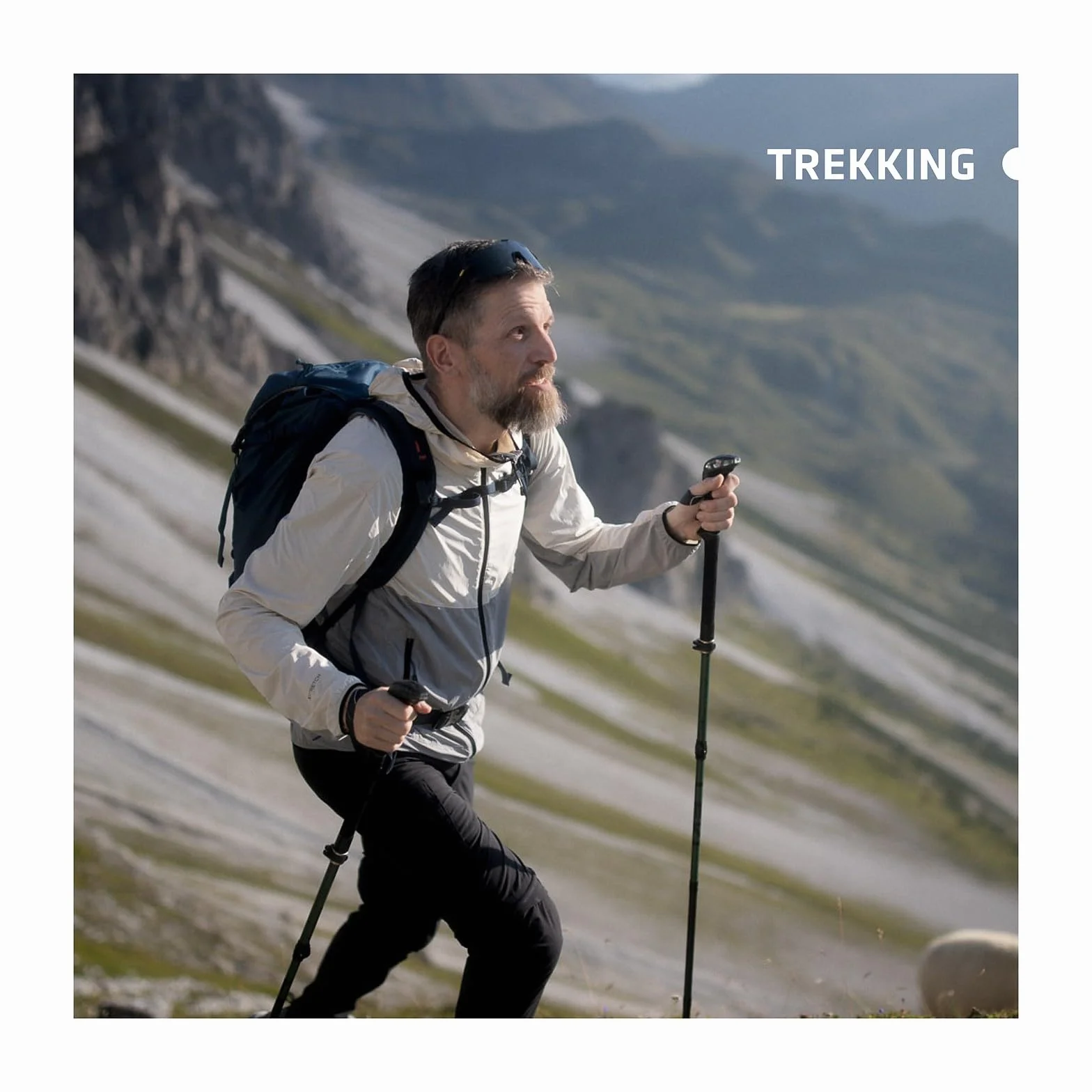 LEKI Makalu Lite - Bastoni da trekking unisex, leggeri e regolabili, in alluminio (90-135 cm), con piastra da trekking