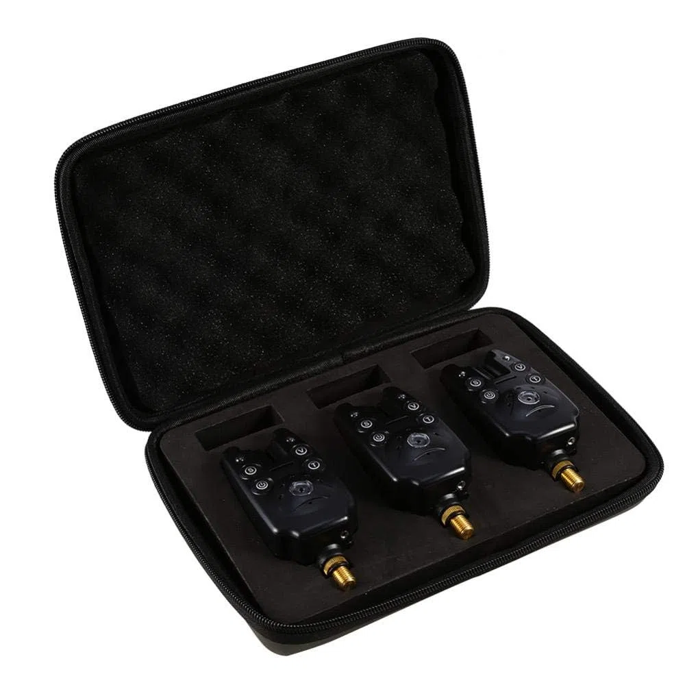 Allarme Pesca Wireless Sensibile con LED e Suono per Morso Pesce Digitale Kit 3 Pezzi per Pesca Sportiva Attrezzatura Pesca