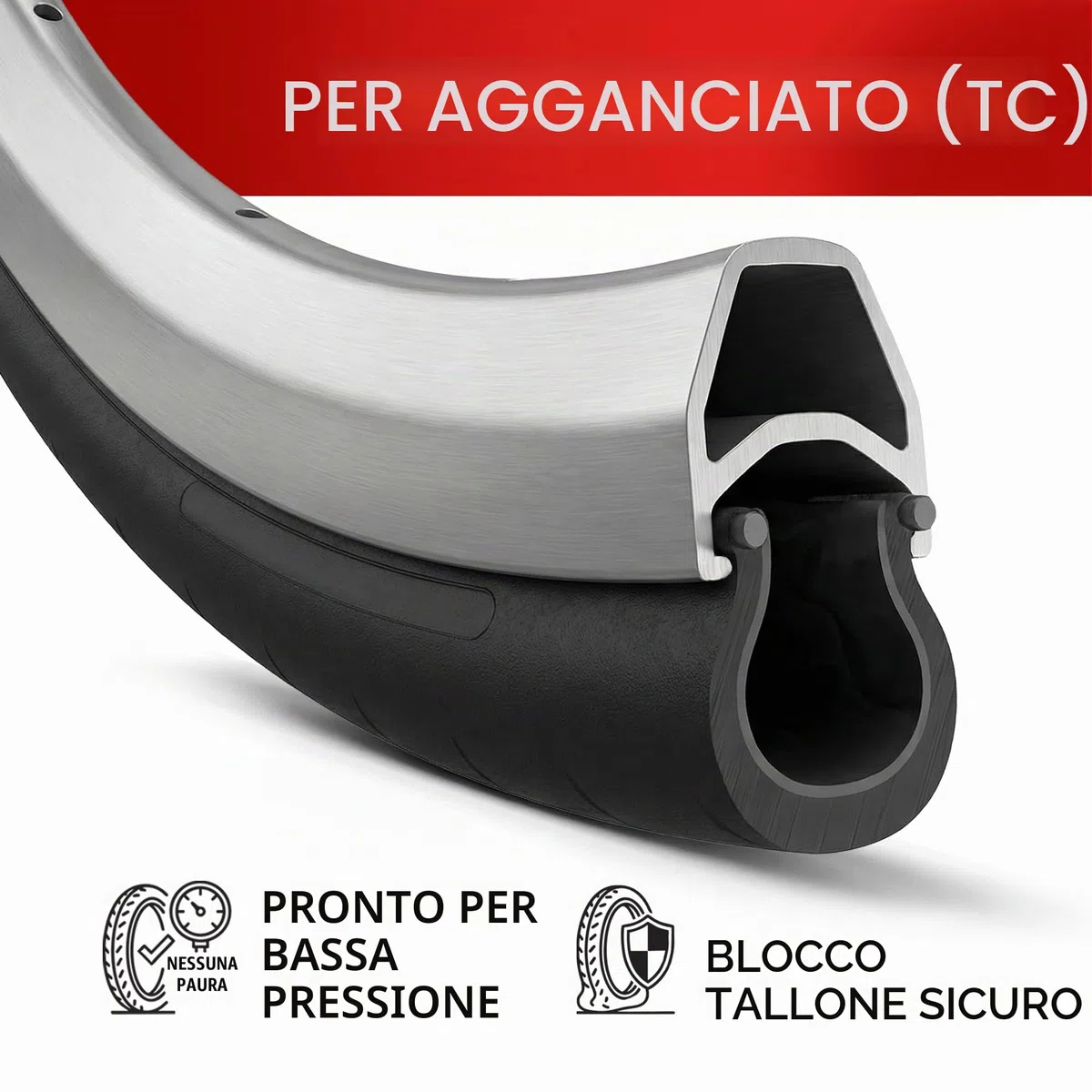 Fincci Copertone Bici 700x38C Tubeless ETRTO 40-622 Pieghevole 120 TPI | Protezione Aramidica da 1 mm e Pressione 50-80 PSI per una Guida Stabile su Strada, Gravel, Bici Ibride, Città e Trekking