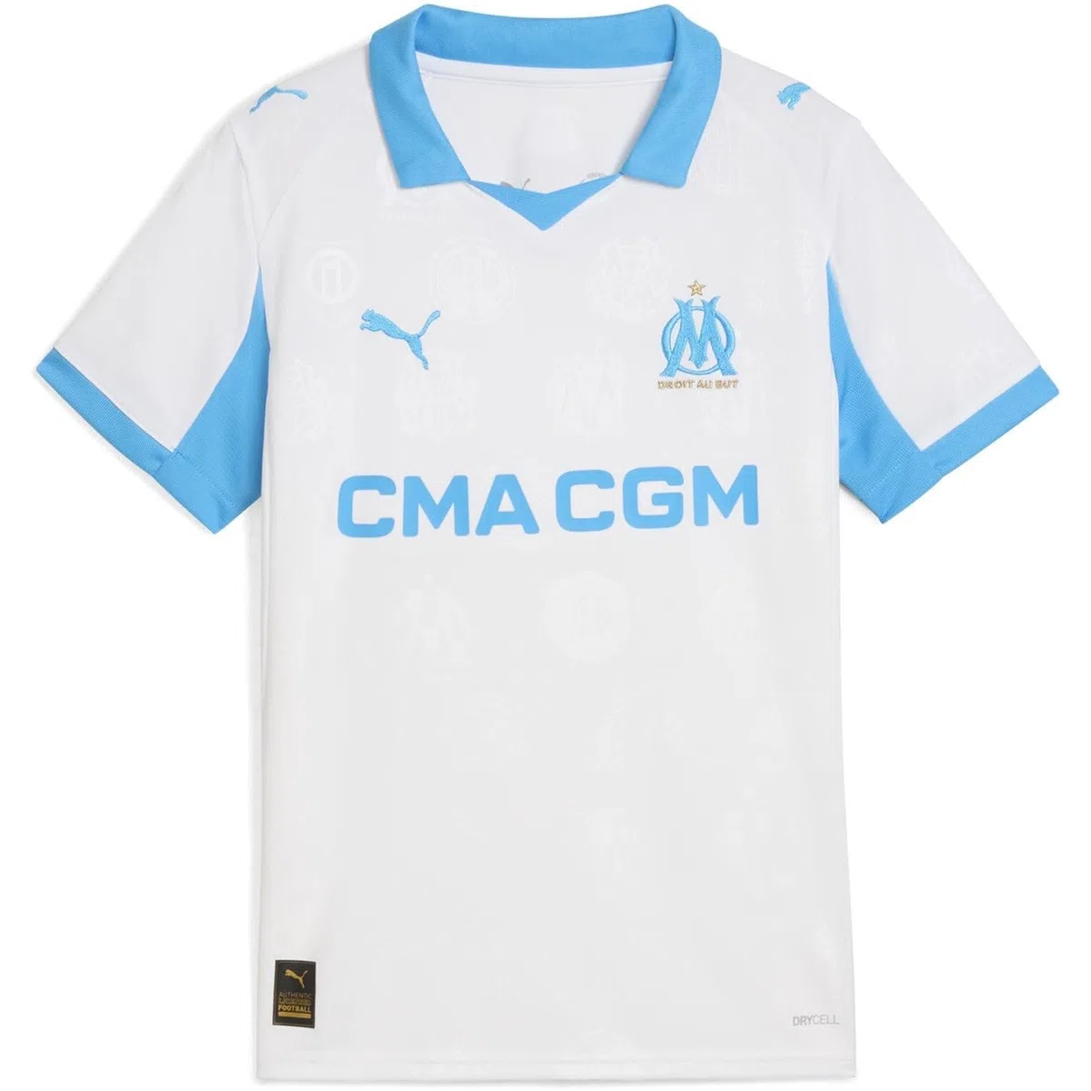 PUMA Olympique Marsiglia Replica Maglia Home Kids Bianco Bambini