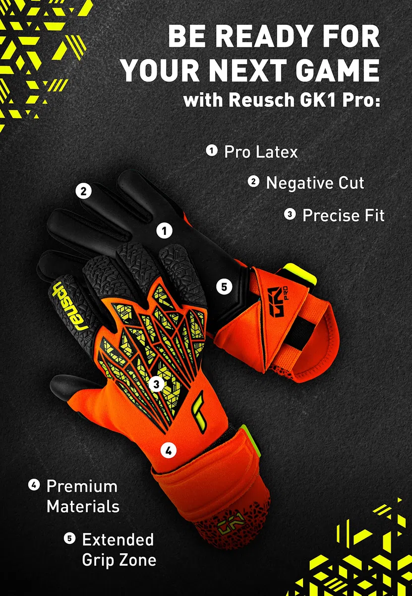 Reusch Reusch Gk1 PRO - Guanti da Portiere da Calcio Unisex Adulto