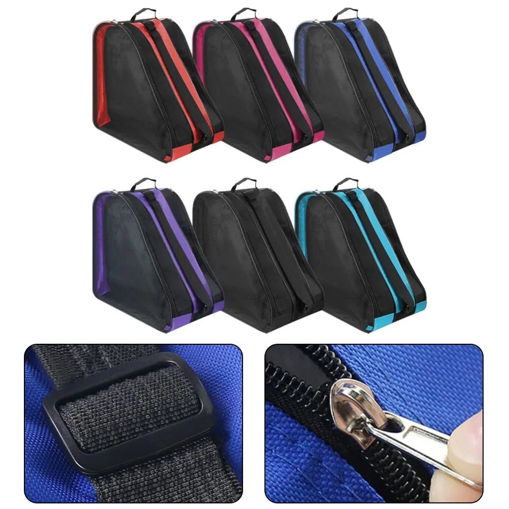 Borsa per pattini a rotelle con tracolla regolabile e comoda imbottitura per ridurre la pressione sulle spalle durante il trasporto