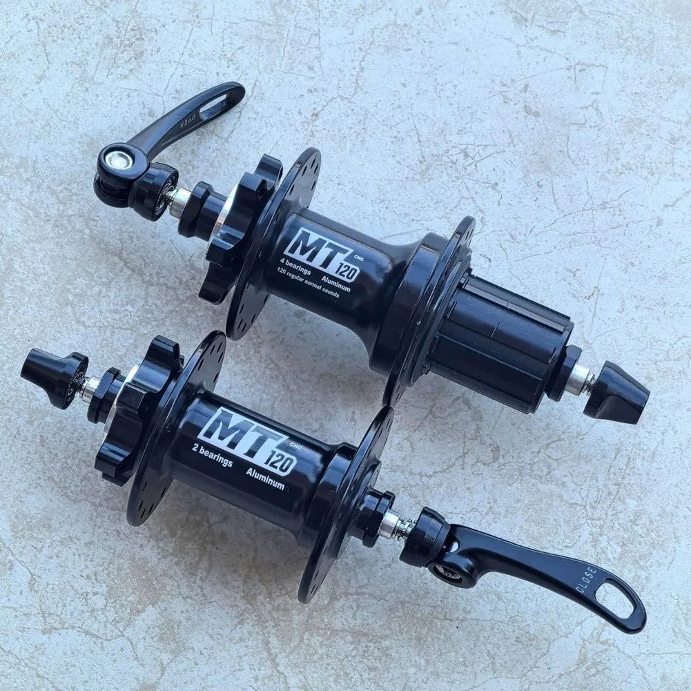 Set di cuscinetti per mozzi per bici per ruote a 28 fori e 32 fori con compatibilità cassetta 11/12 velocità e asse a sgancio rapido (mozzo posteriore a 32 fori)
