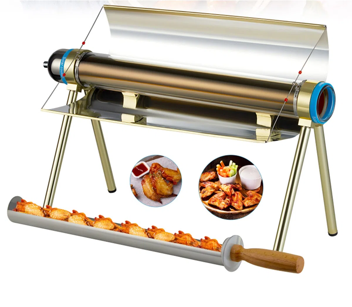 RSGK Parrilla Solar para Acampar, Horno Solar Multifuncional Estufa Portátil Utensilios De Cocina para Acampar Y Equipo De Supervivencia, para Mochileros Y Caminatas