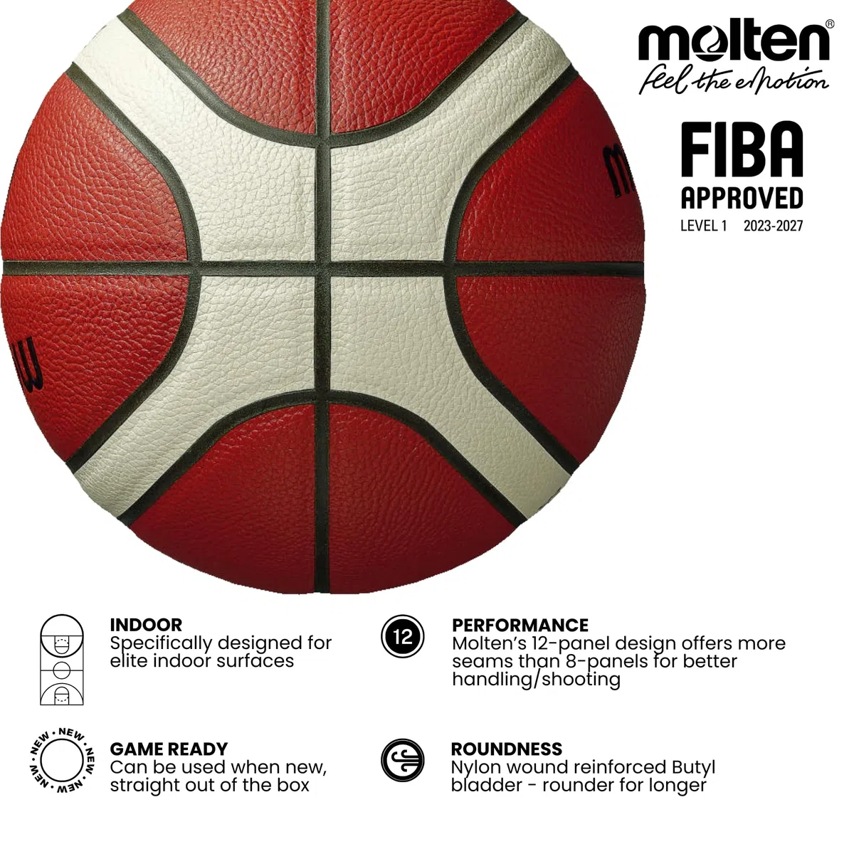 Molten BG3800 Fiba Approved Basketball