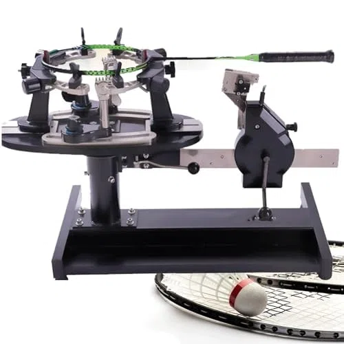 Incordatrice professionale per racchette, sistema fisso a 6 punti per una tensione precisa, ideale per racchette da tennis, badminton e squash
