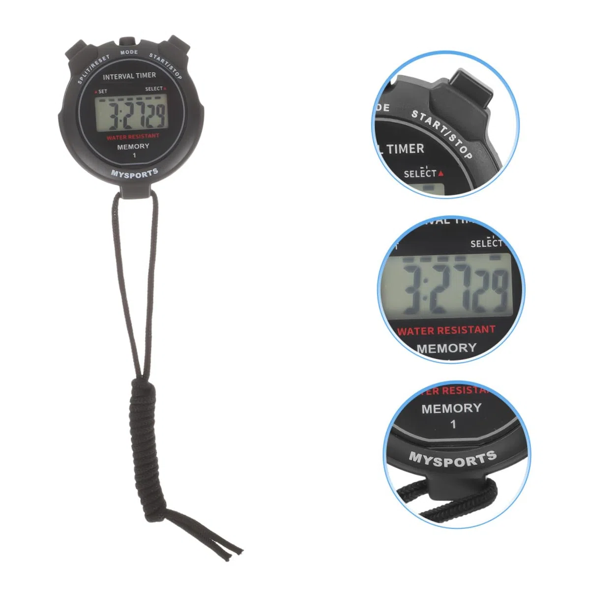 Toddmomy 4 Pezzi Cronometro Multi per Sport Timer Professionale per Corsa e Allenamento Design Ergonomico e Misurazione Intermediaria