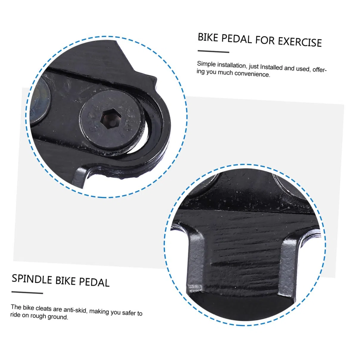 BESPORTBLE 2 Paia Di Tacchette Per Pedali Autobloccanti Per Ciclismo Robuste Tacchette Per Pedali Da Bici Per Strada E Montagna