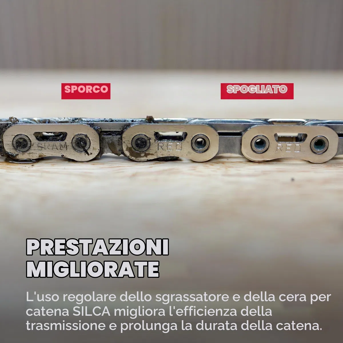 SILCA Spellacatena PRO Bike | Pulire in 10 Minuti, sgocciolare e risciacquare con Acqua | Sollevare e incapsulare la Pulizia | Spogliarellista da 4 Once e Bottiglie di Cera Super Secret da 4 Once
