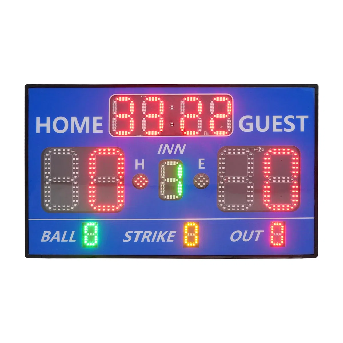 Tabellone segnapunti per giochi di baseball, LED tabellone segnapunti con telecomando per tavolo sportivo e parete, 0-99 punti, 5 livelli di luminosità per allenamento giochi ricreativi