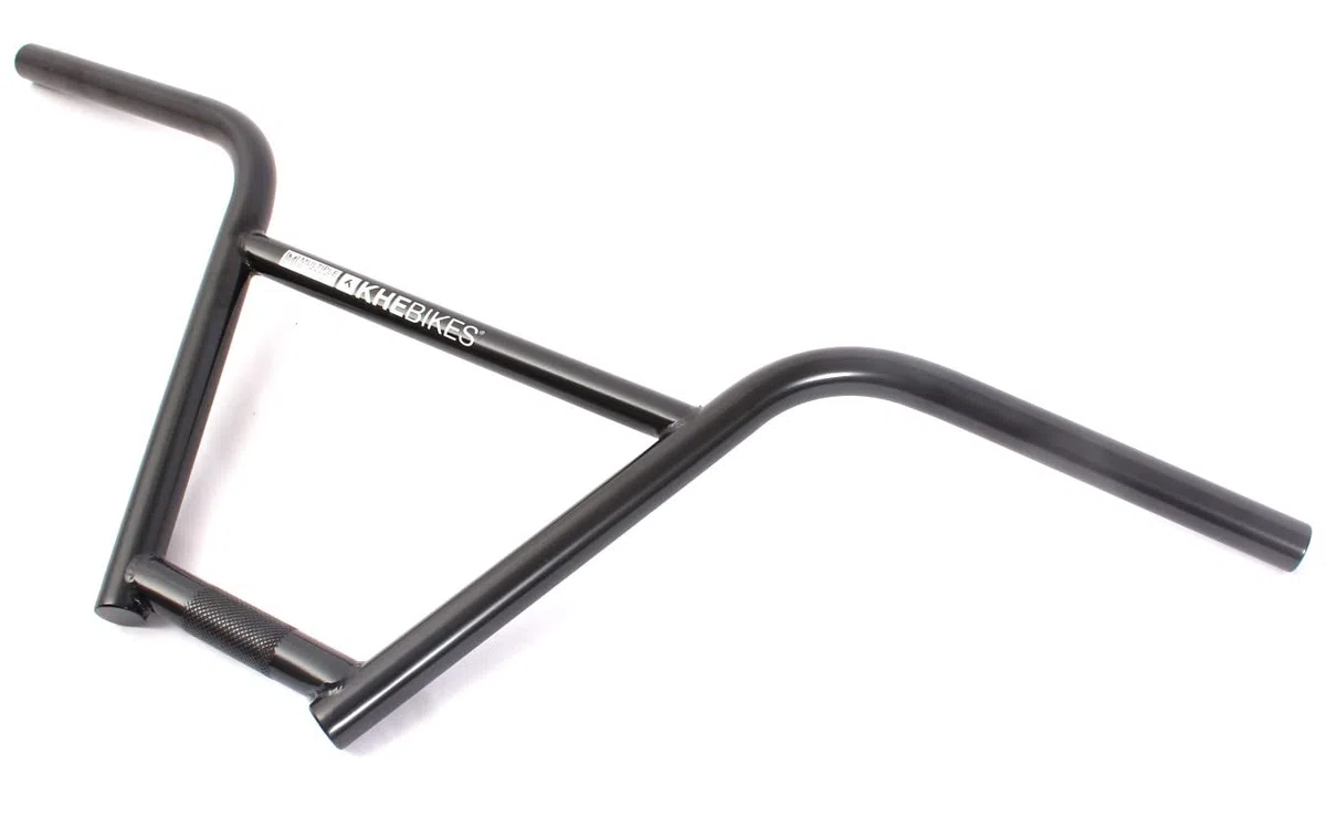 KHE MVP - Manubrio BMX 4130 CrMo 9 pollici, 4 pezzi, Butted, larghezza 736 mm, 0,85 kg, colore: Nero