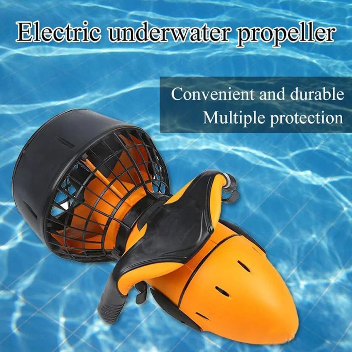 Elica Subacquea elettrica, Attrezzatura Sportiva Subacquea, Scooter subacqueo ricreativo, Elica per Piscina a Doppia velocità, Adatto per Piscine, campi da Gioco