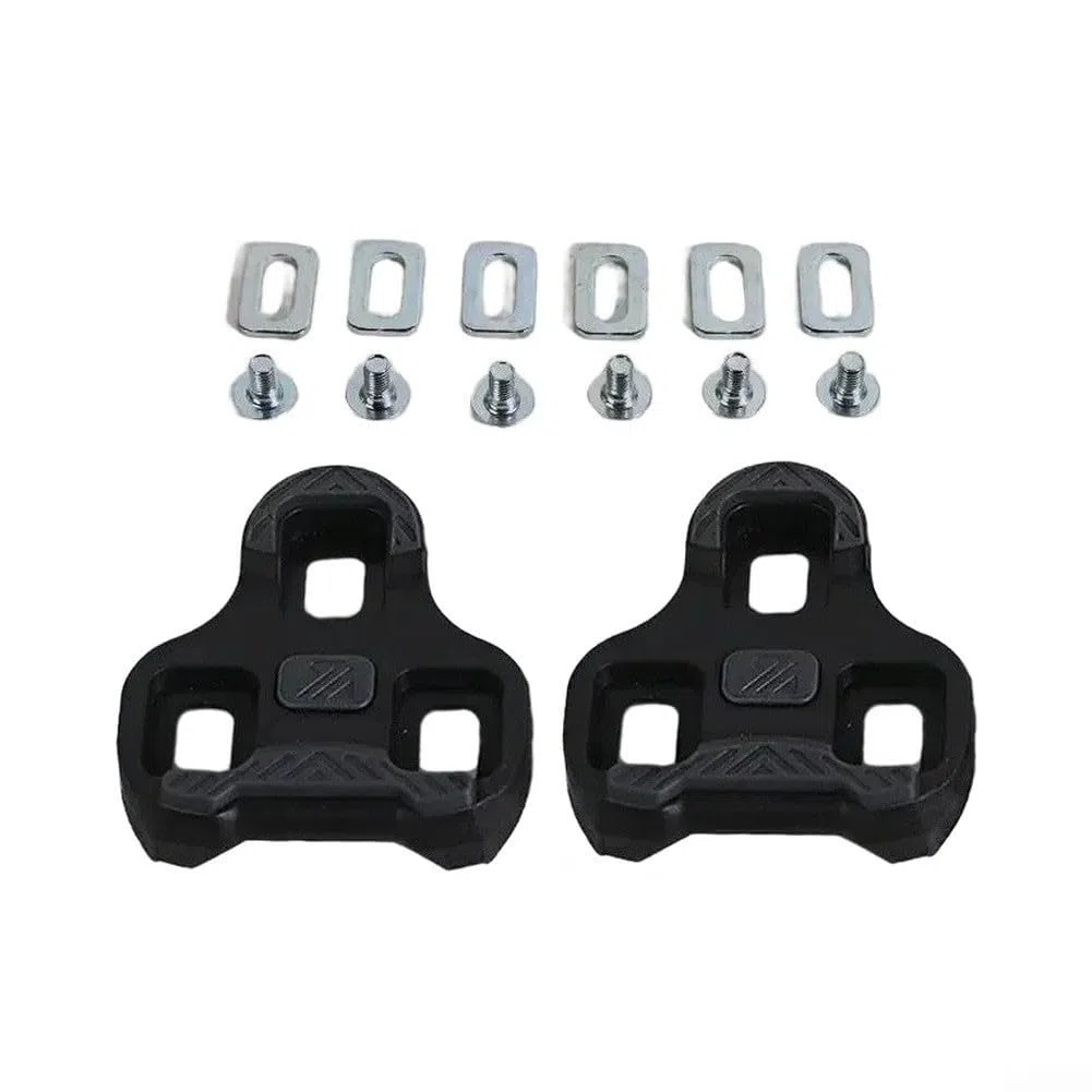 Tacchette per Pedali da Bicicletta, Sistema a 3 Fori per Bici da Strada, Angolo di flottaggio 0/4.5/9, per Scarpe e Biciclette da Mountain Bike.