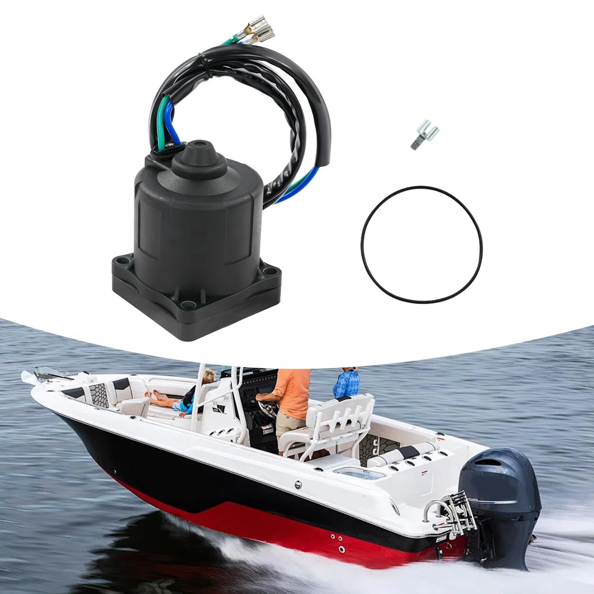Ricambio per motore fuoribordo da 250 W, compatibile con Yamaha 2 tempi 150-300/4 tempi 150-275 CV