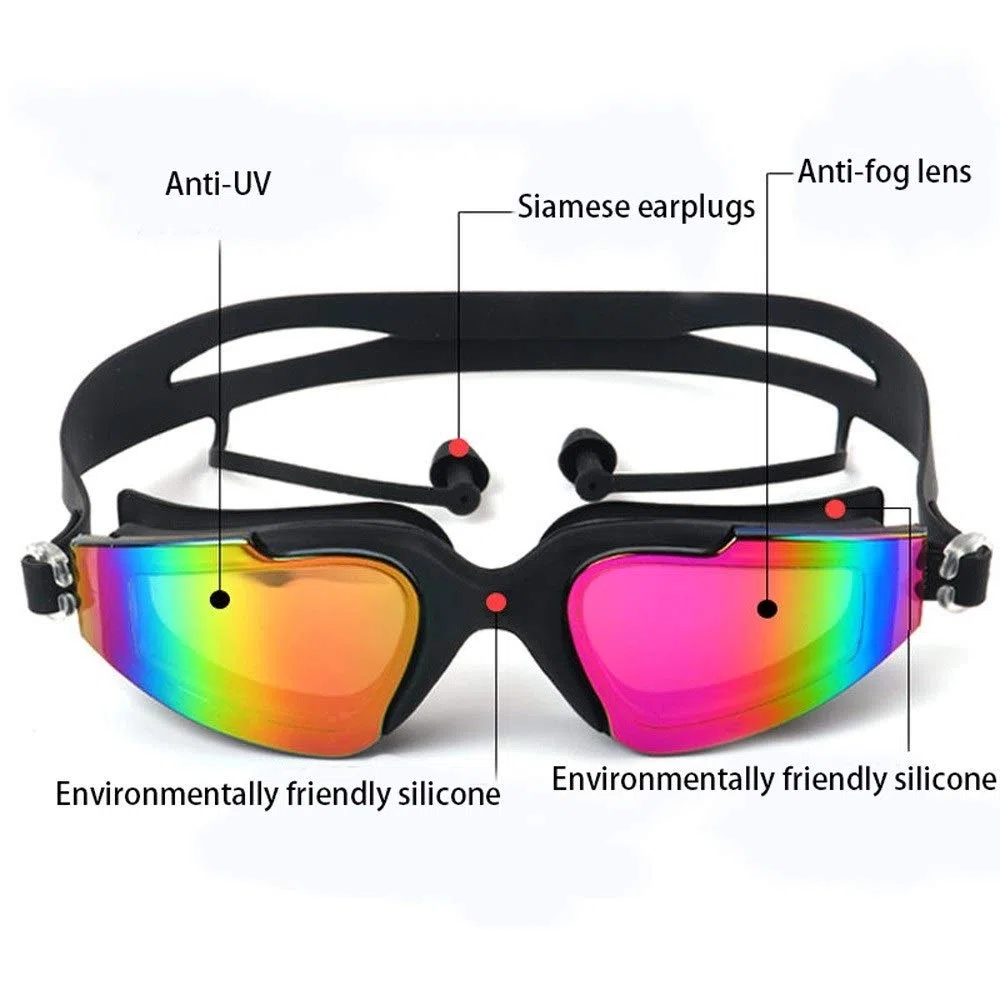 Occhialini da Nuoto, Regolabile Occhialini da Nuoto, Anti-Nebbia Protezione UV di Nuotata Occhiali for Unisex Adulto Uomini Donne Gioventù Scherza Il Bambino
