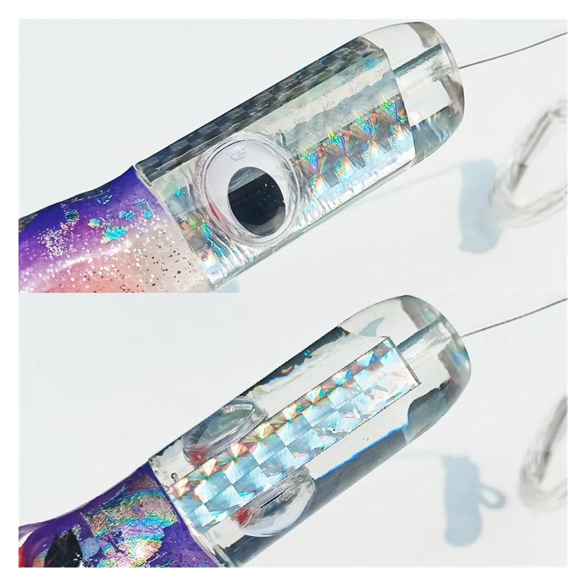 XILILHC 1 PZ 33 cm 160g Barca da Pesca A Traina Esca Calamari Esche da Pesca 13 Pollici Big Game Lure Tonno Metal Head Octopus Sea Fishing Lure