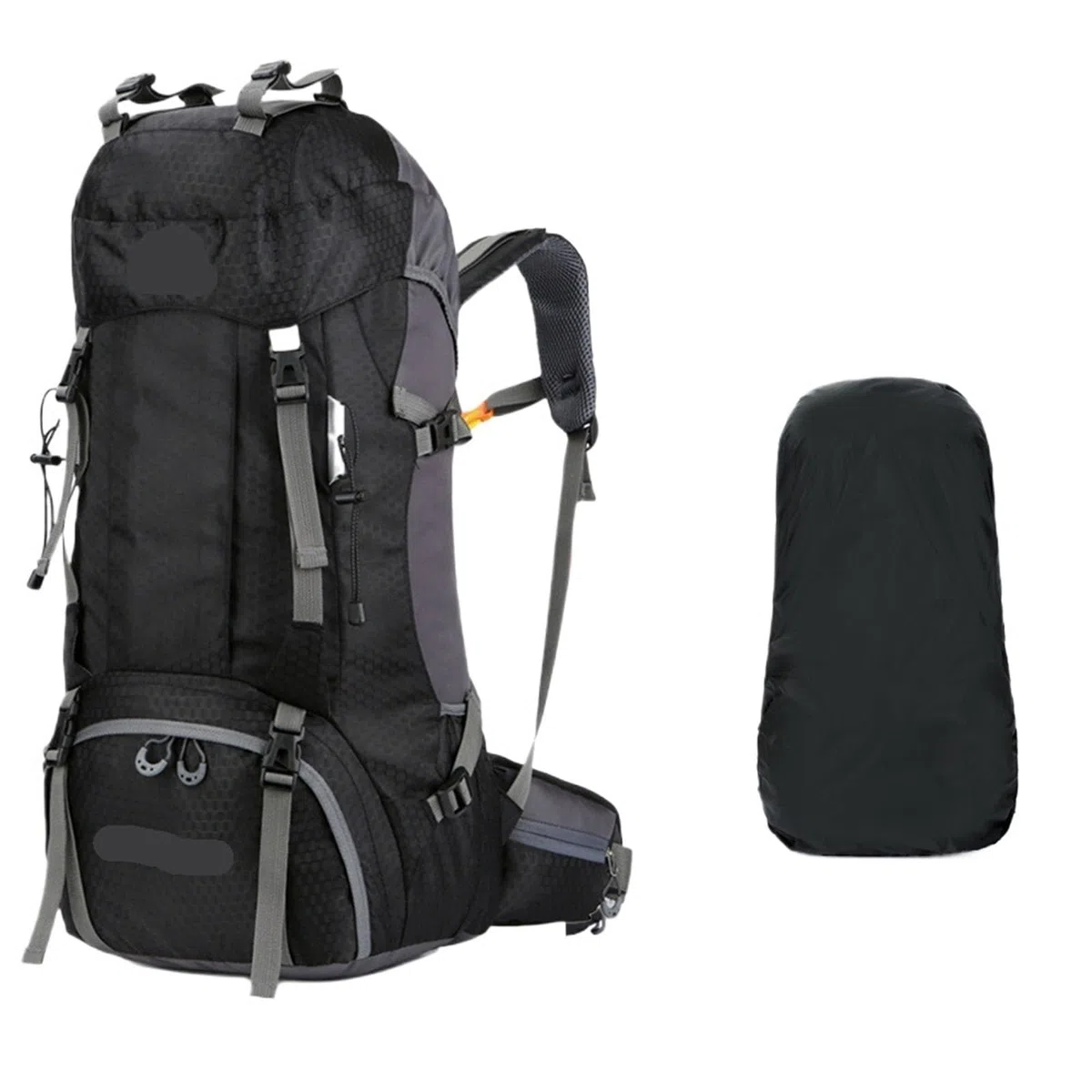 Zaino Escursionismo Zaini da escursionismo campeggio 60 litri Borsa sportiva turismo for uomo all'aperto for arrampicata in viaggio con copertura antipioggia(Purple)