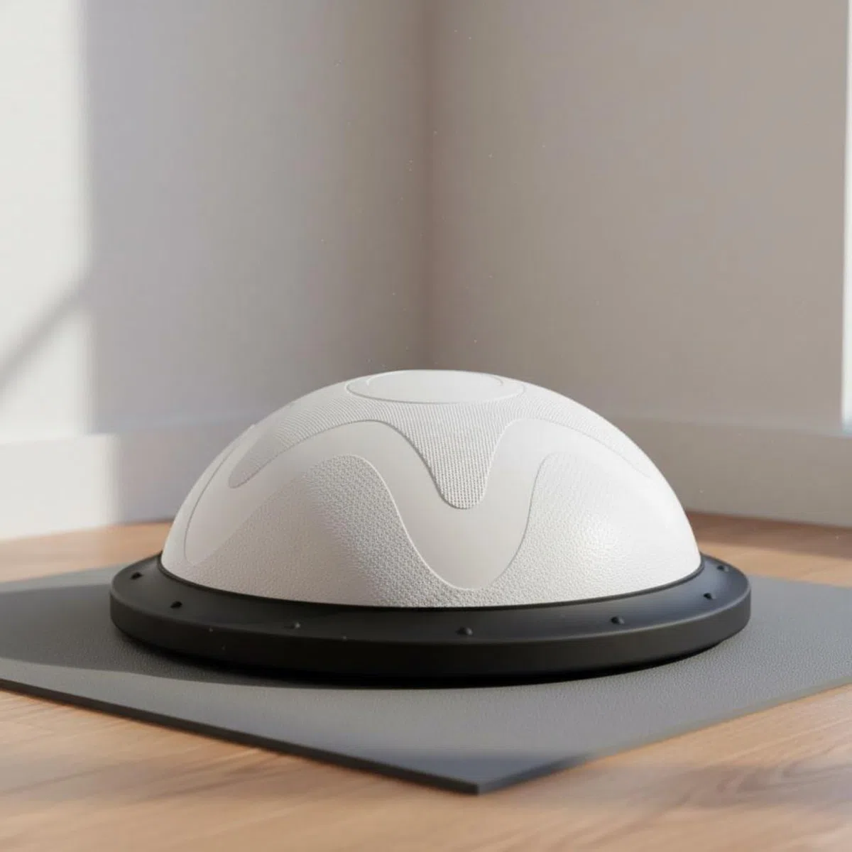Balance Training Ball per Esercizi Ginnici E Stabilità con Base Antiscivolo EVA per Allenamenti Stretching Squat Potenziamento Muscolare Adatto a Casa E Palestra