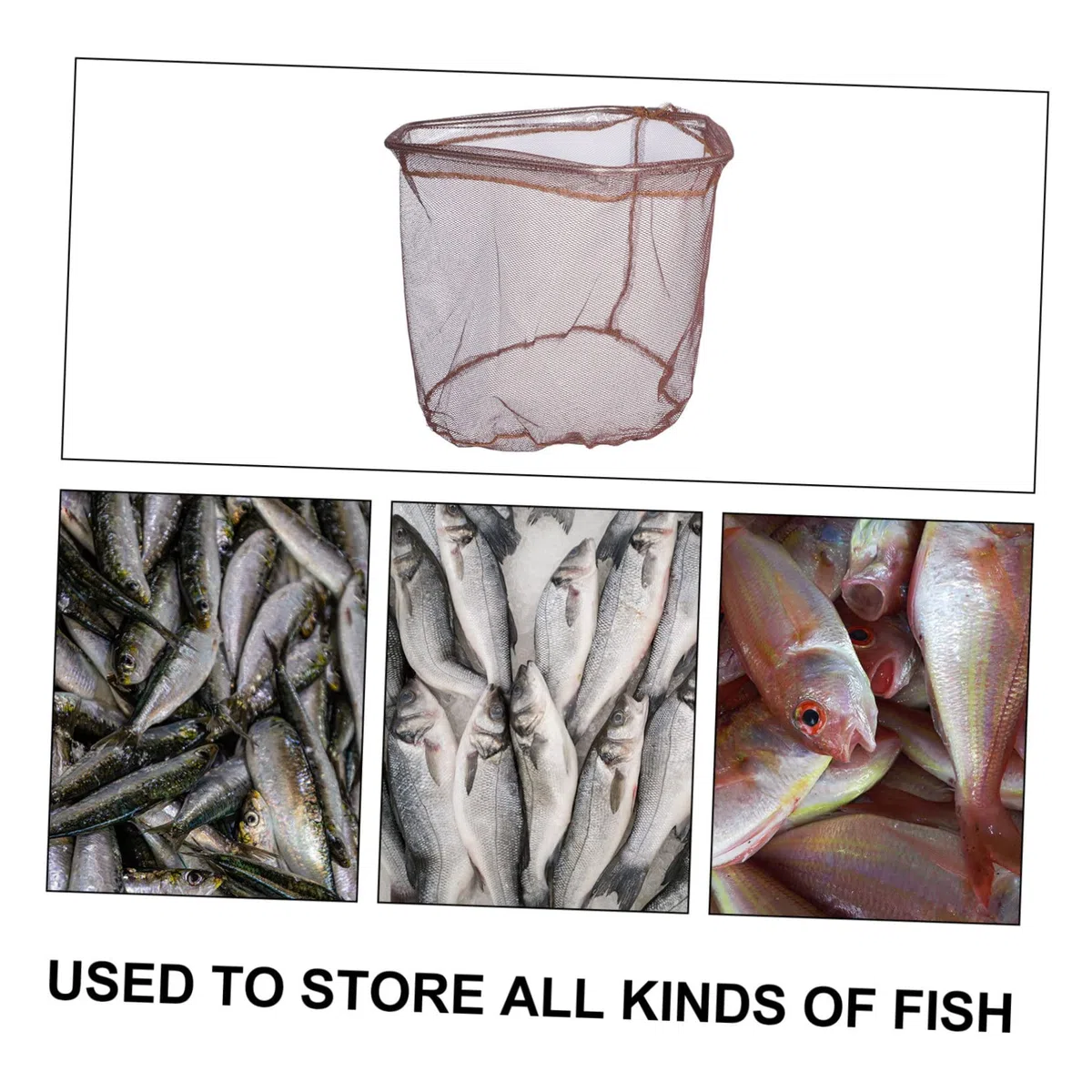 UPKOCH Guadino Pesca Pieghevole in Nylon e Acciaio Inox, Leggero e Sostituibile, Rete la Cattura dei Pesci per Principianti e Esperti