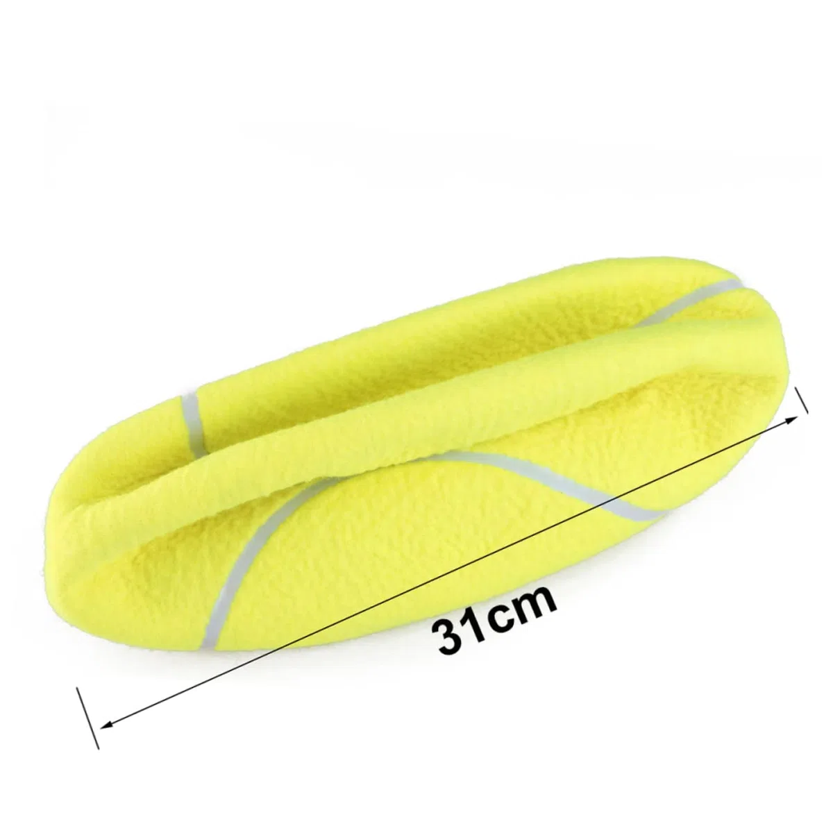 Hemobllo Palla da Tennis Grande 24cm per Cani e Ragazzo Ragazza con Ago per Gonfiaggio, in Gomma e Fibra Sintetica, Morbida e Flessibile per Giochi All'aperto