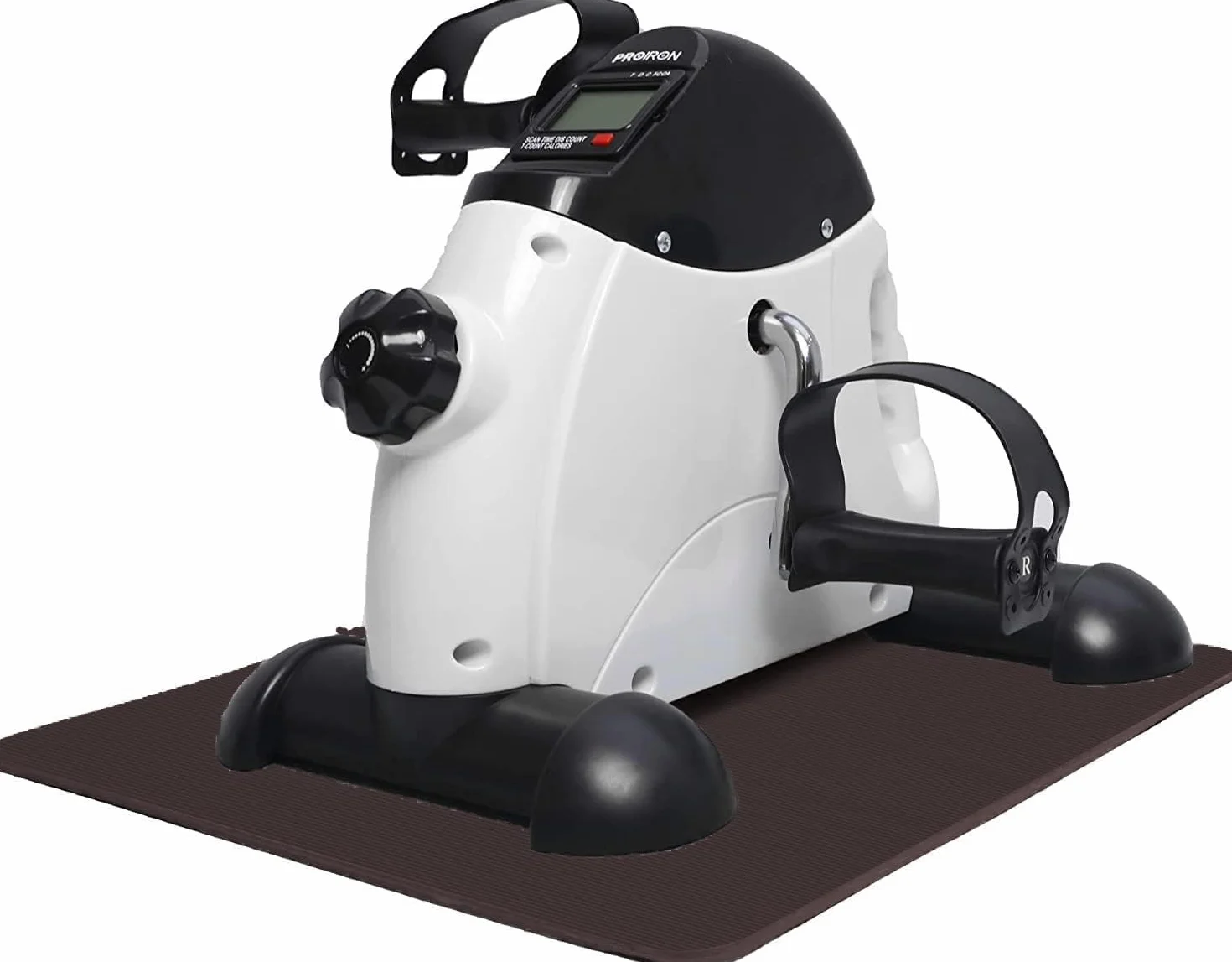 PROIRON Mini Cyclette con Monitor Digitale e Tappetino Antiscivolo- Pedaliera Fitness con resistenza regolabile per Braccia e Gambe per Giovani e Anziani in Casa o in Ufficio