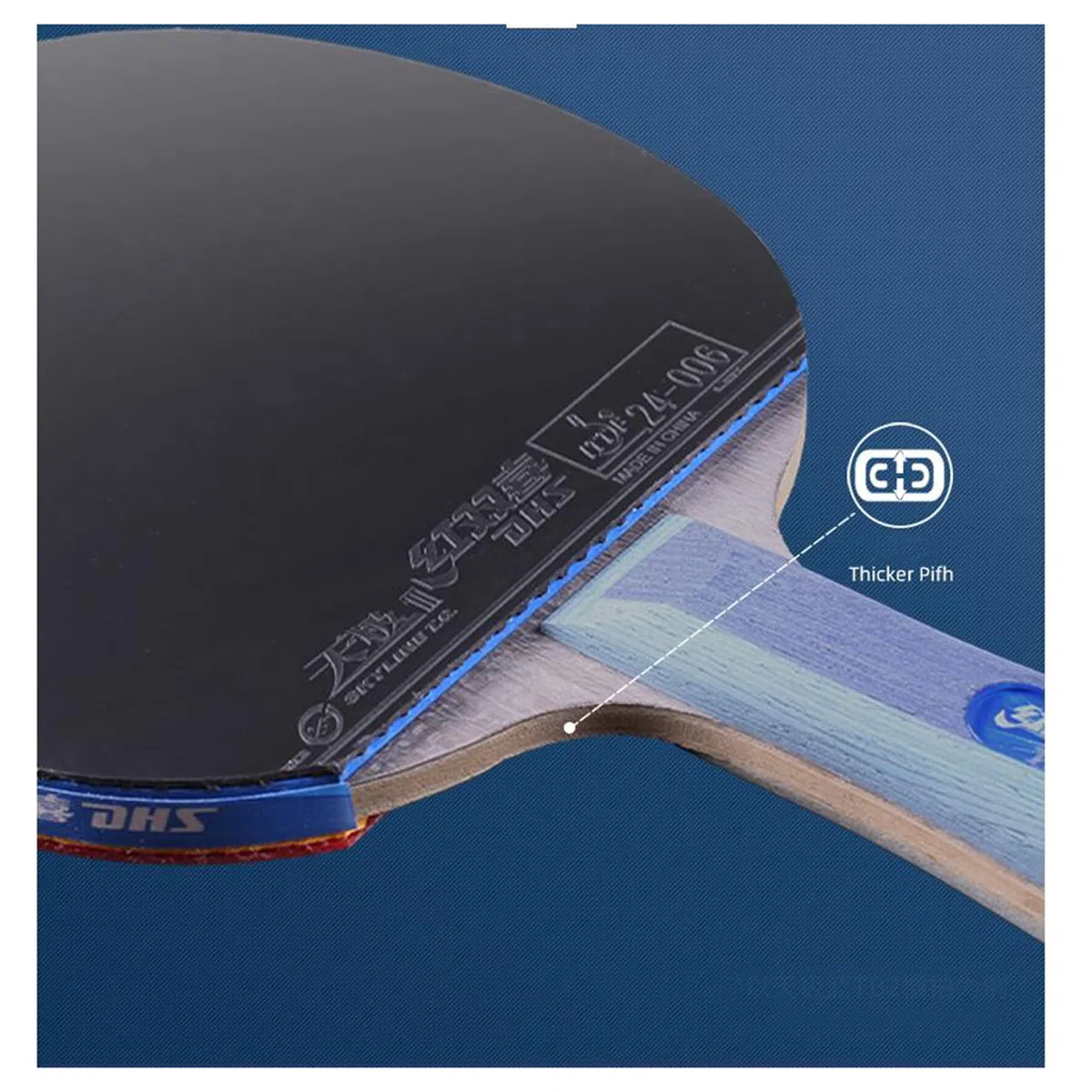 Racchetta da Ping Pong Professionale, Racchetta(Short Handle)
